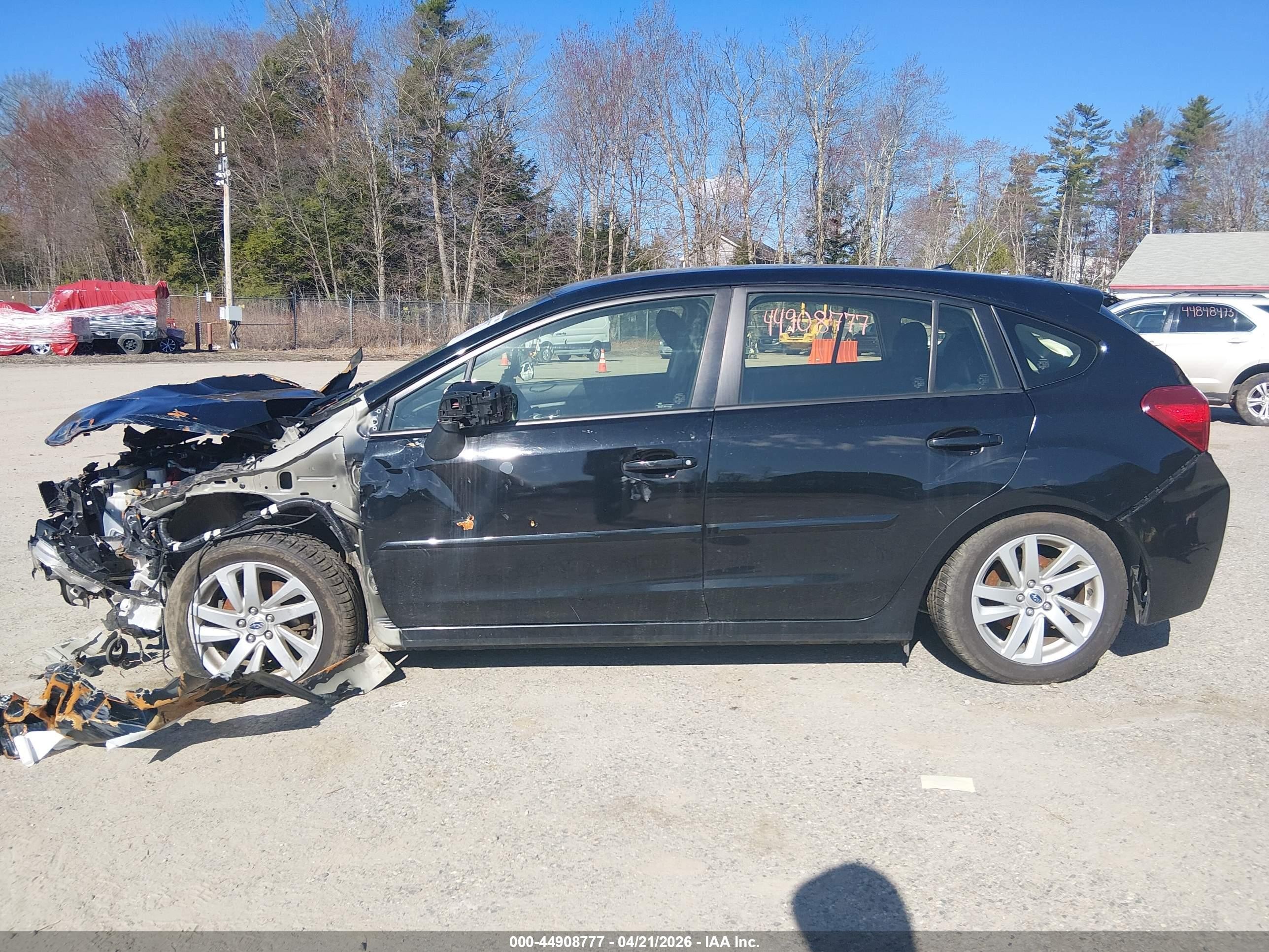 2015 Subaru Impreza 2.0i Premium Black vin: JF1GPAC68F8204609