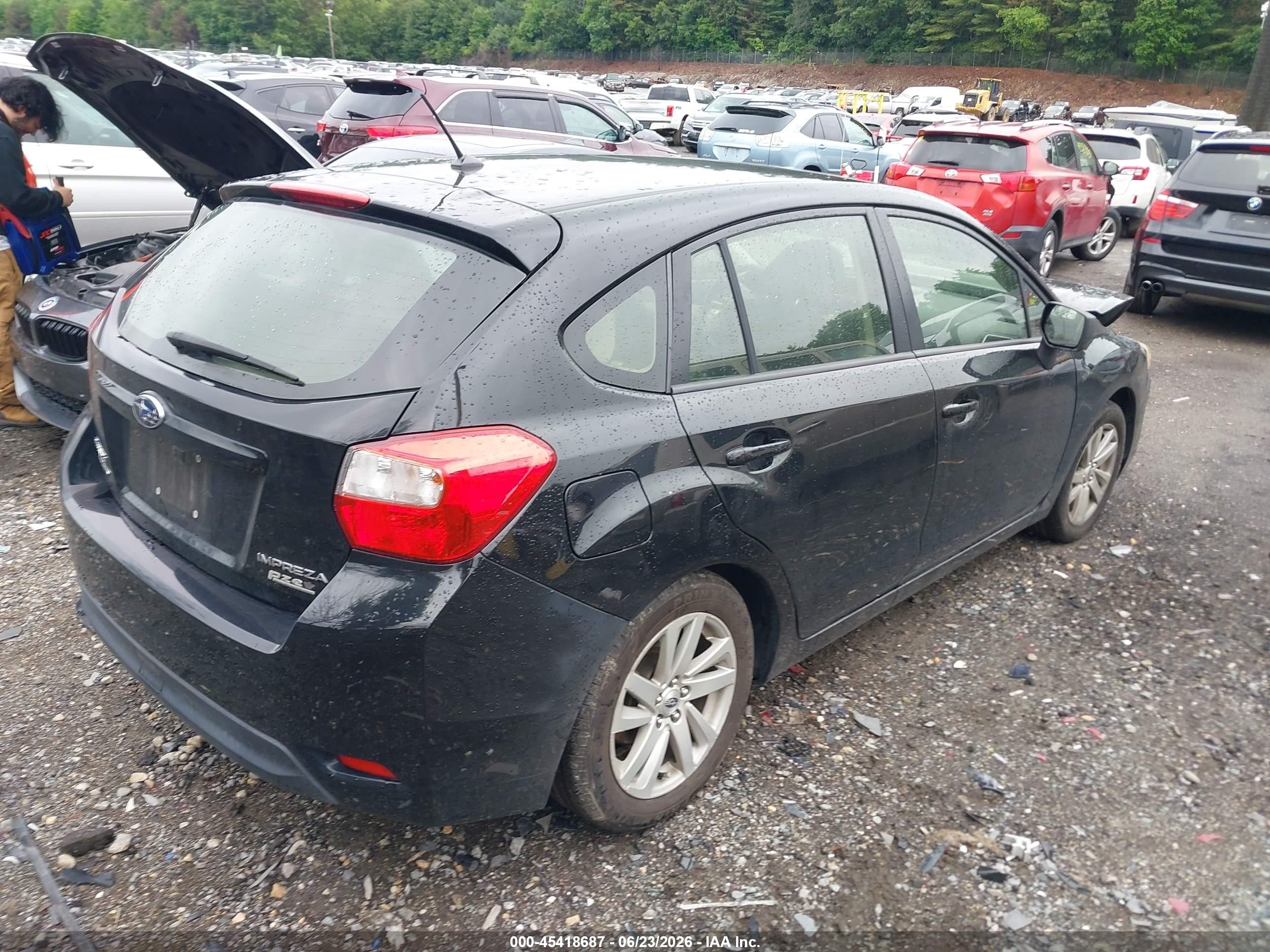 2015 Subaru Impreza 2.0i Premium Black vin: JF1GPAC68F8206697