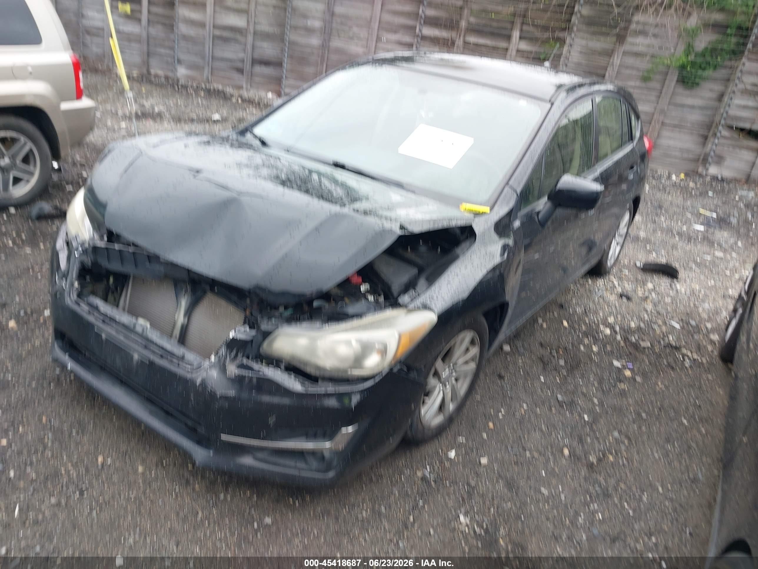 2015 Subaru Impreza 2.0i Premium Black vin: JF1GPAC68F8206697