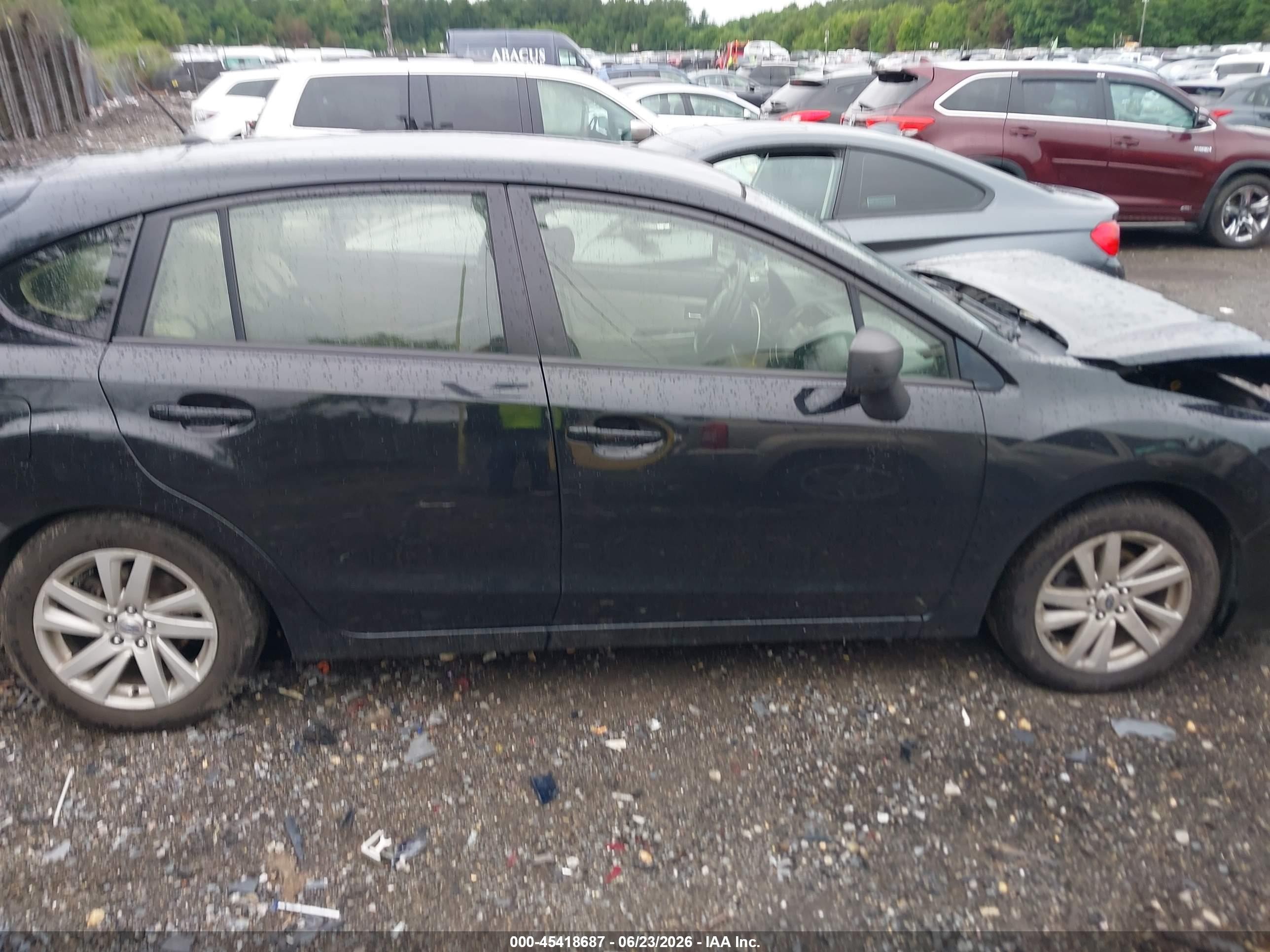 2015 Subaru Impreza 2.0i Premium Black vin: JF1GPAC68F8206697
