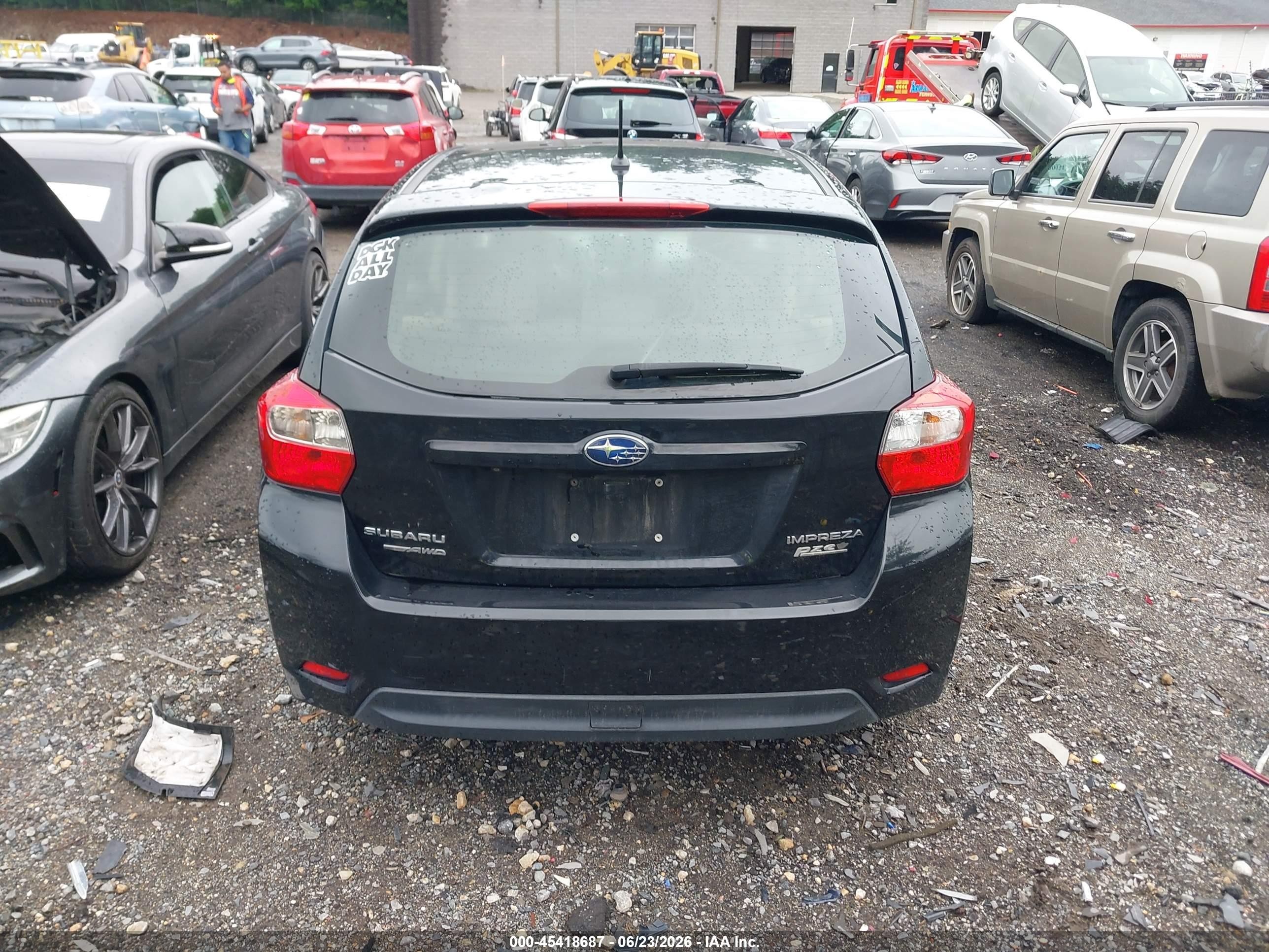 2015 Subaru Impreza 2.0i Premium Black vin: JF1GPAC68F8206697
