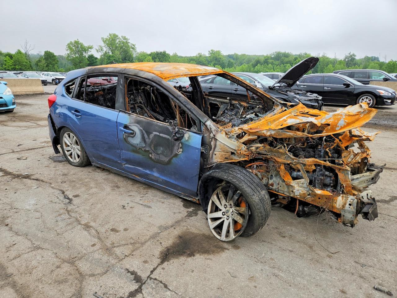2015 Subaru Impreza Premium Blue vin: JF1GPAC68F8219191