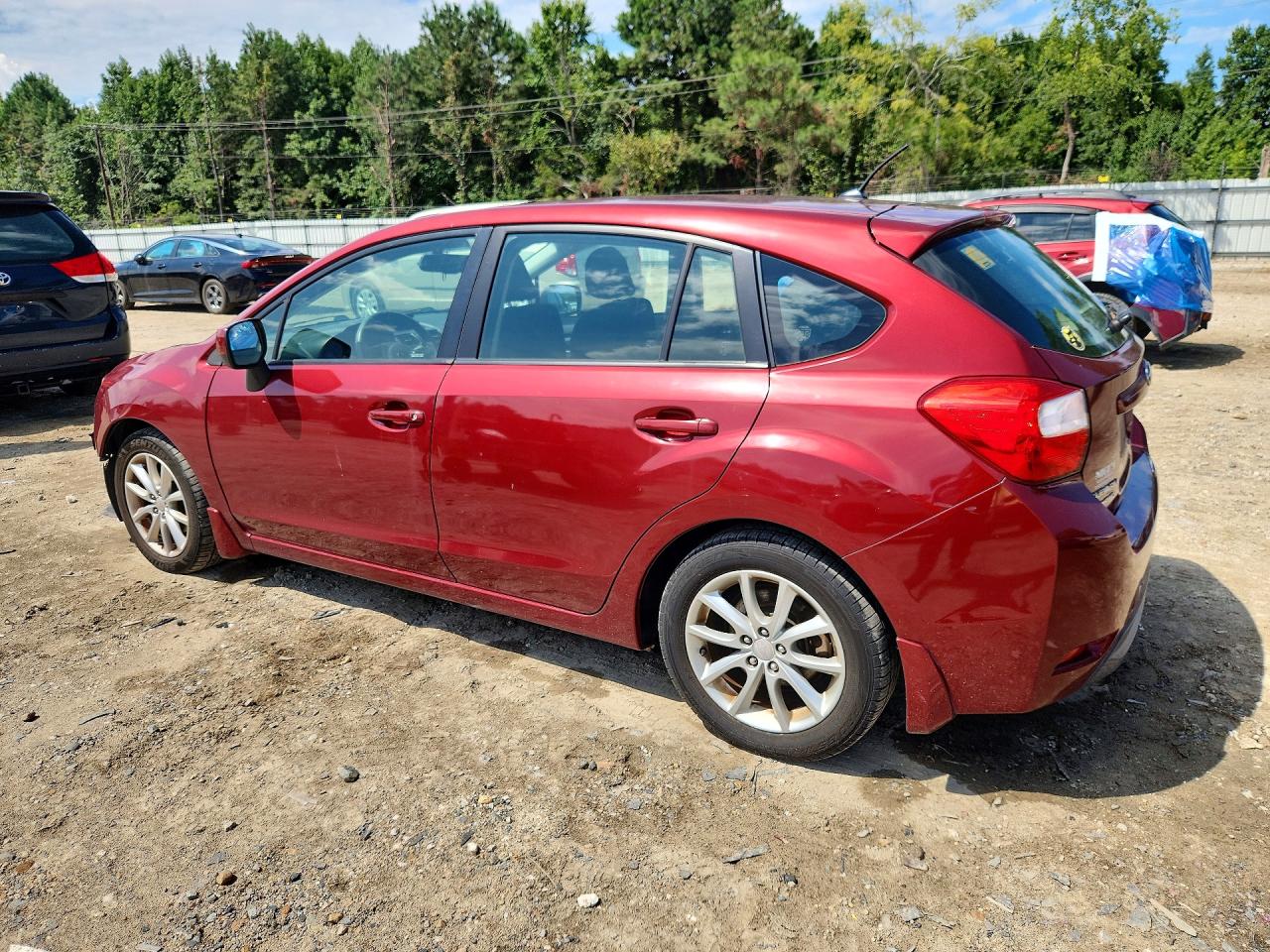 2012 Subaru Impreza Premium Maroon vin: JF1GPAC69CH218594