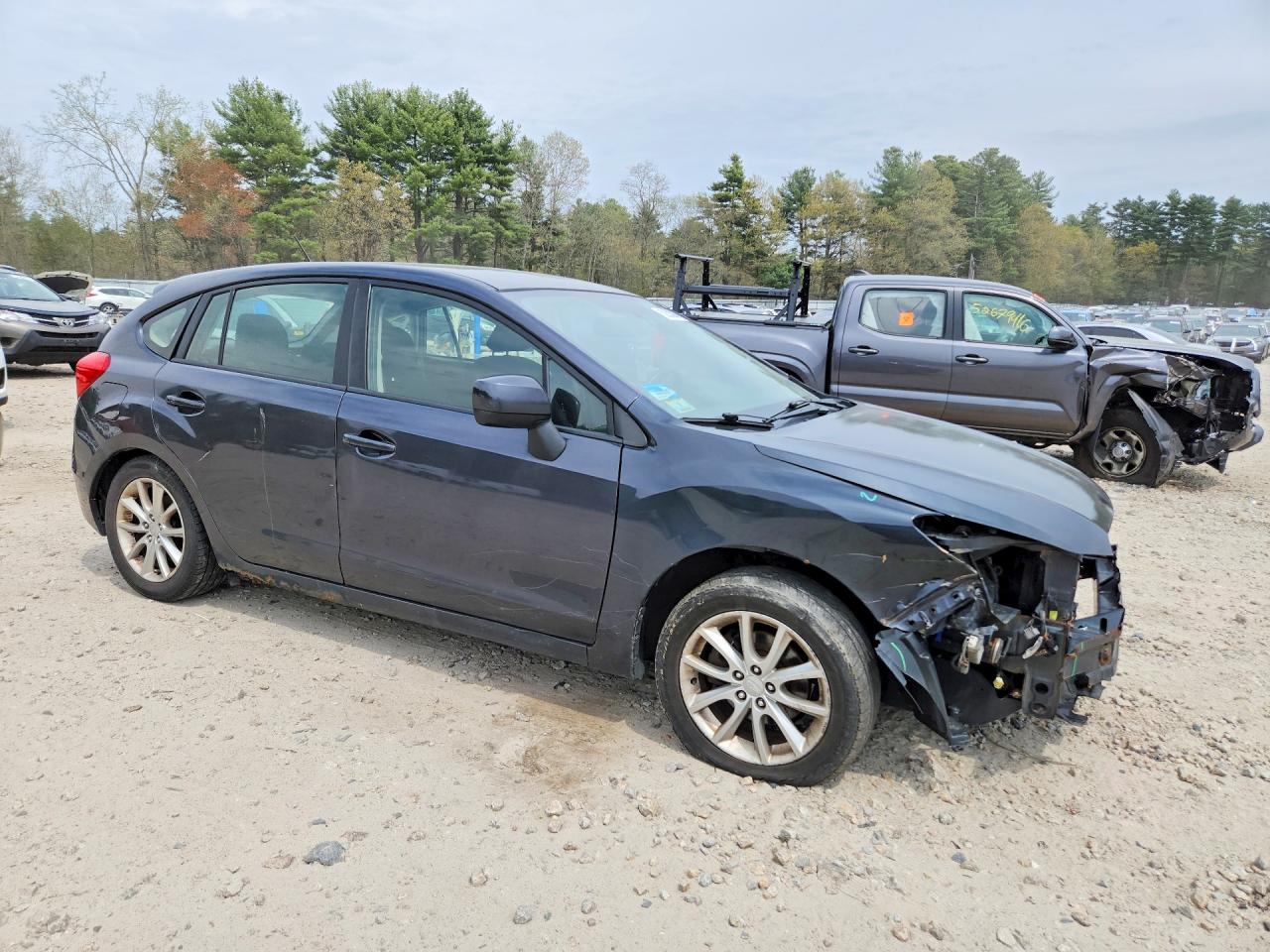 2012 Subaru Impreza Premium Gray vin: JF1GPAC69CH219146
