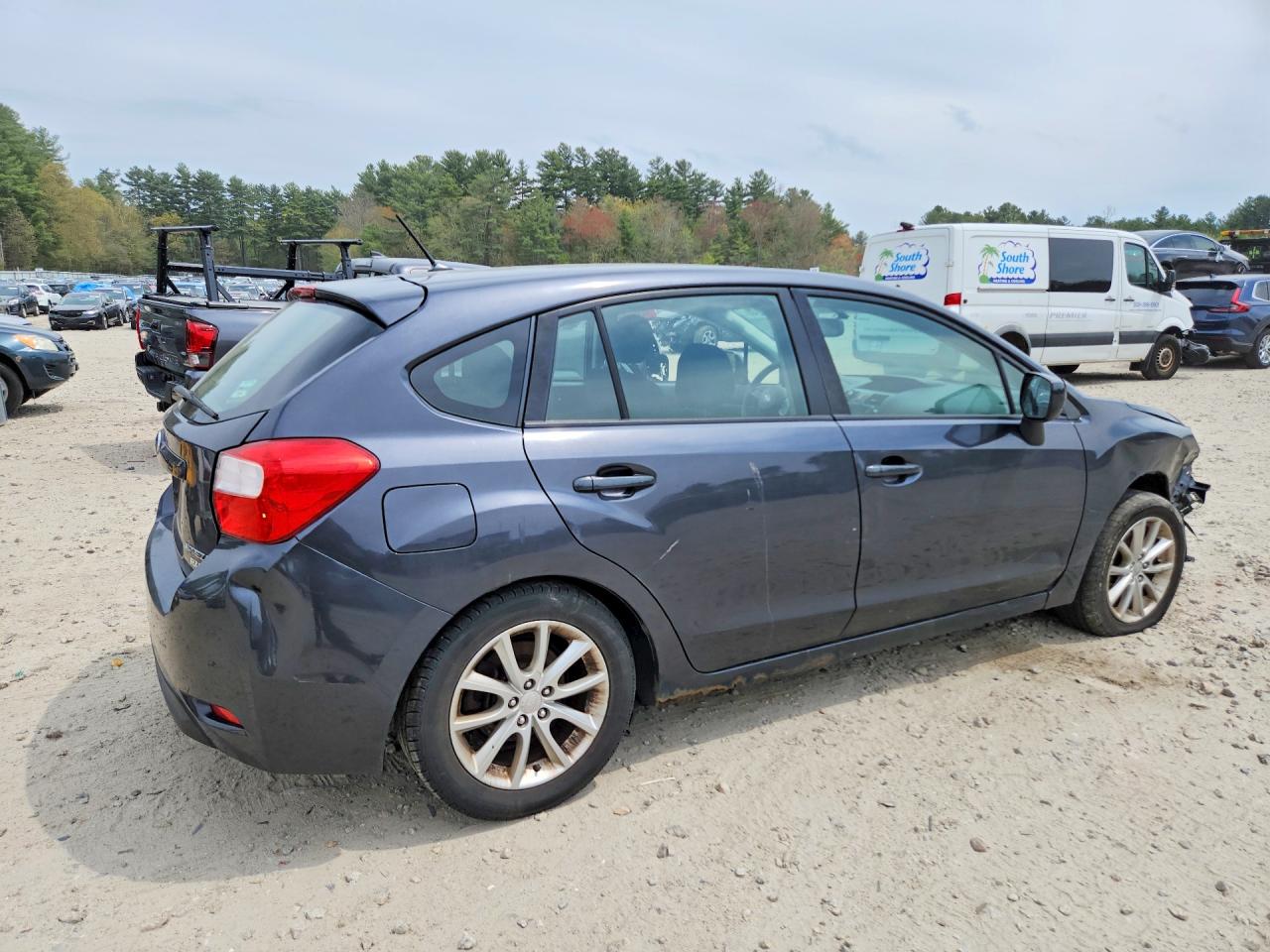2012 Subaru Impreza Premium Gray vin: JF1GPAC69CH219146