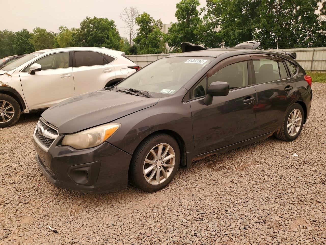 2012 Subaru Impreza Premium Charcoal vin: JF1GPAC69CH226775
