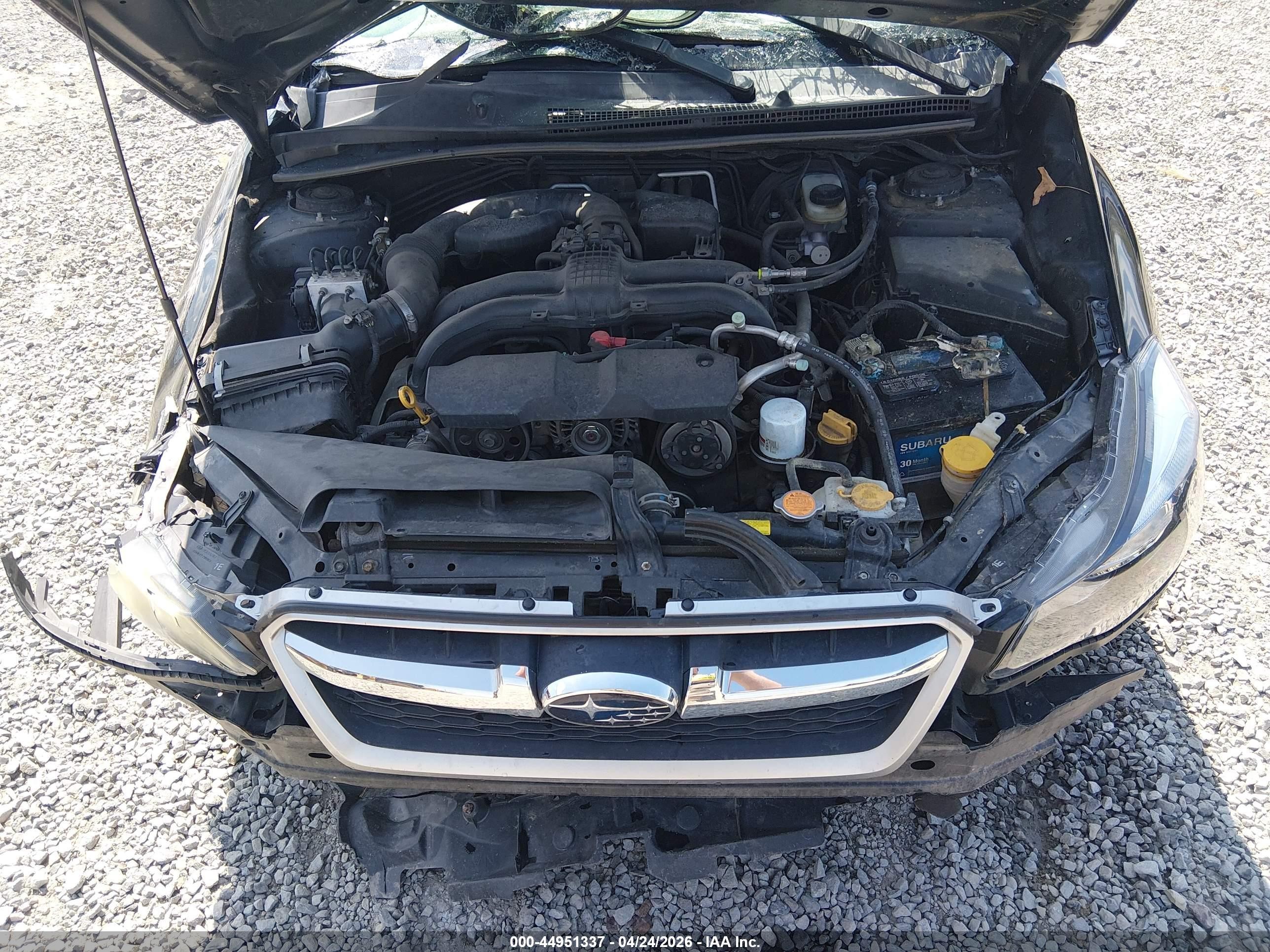 2012 Subaru Impreza 2.0i Premium Black vin: JF1GPAC69CH245438