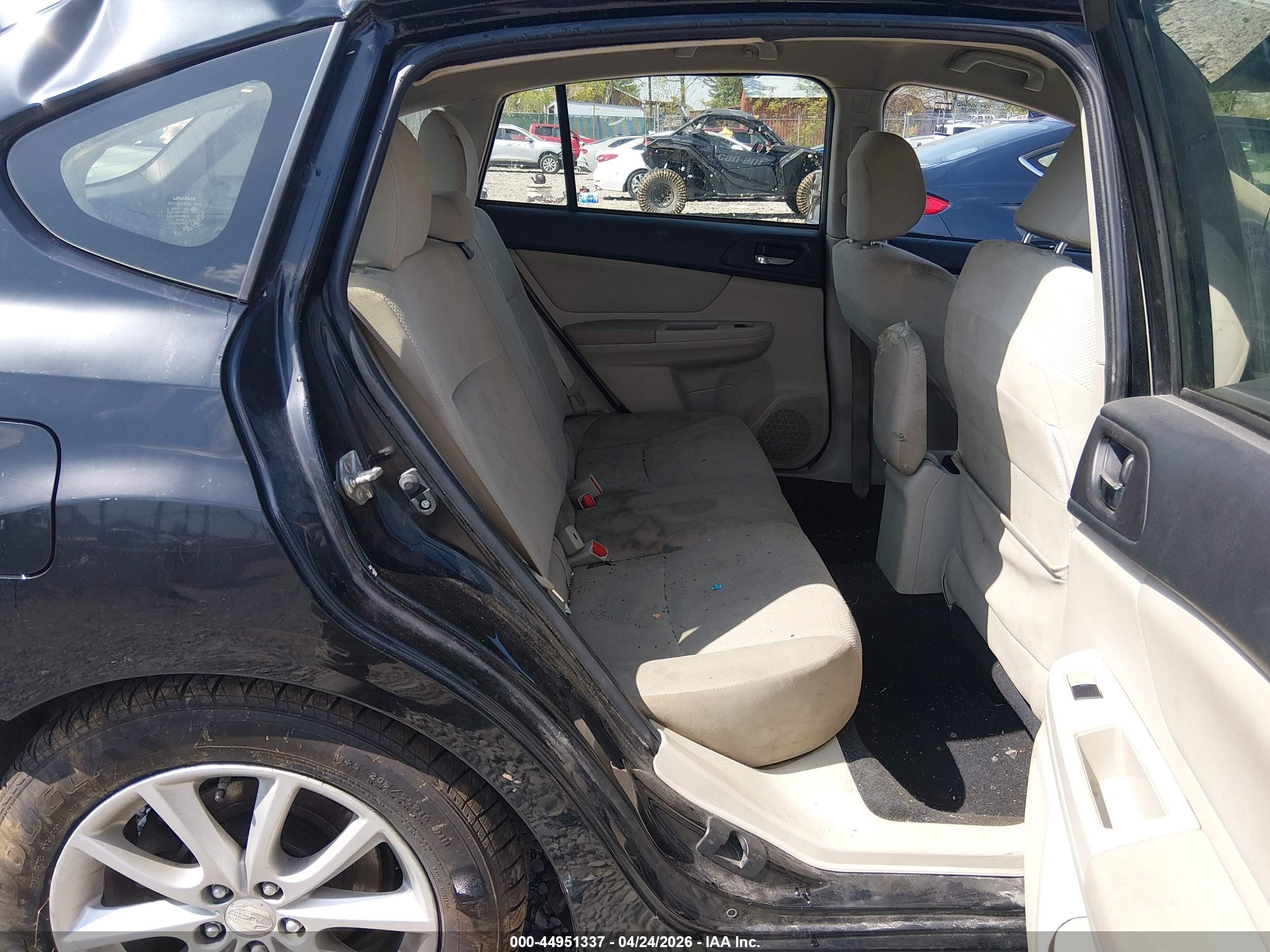 2012 Subaru Impreza 2.0i Premium Black vin: JF1GPAC69CH245438