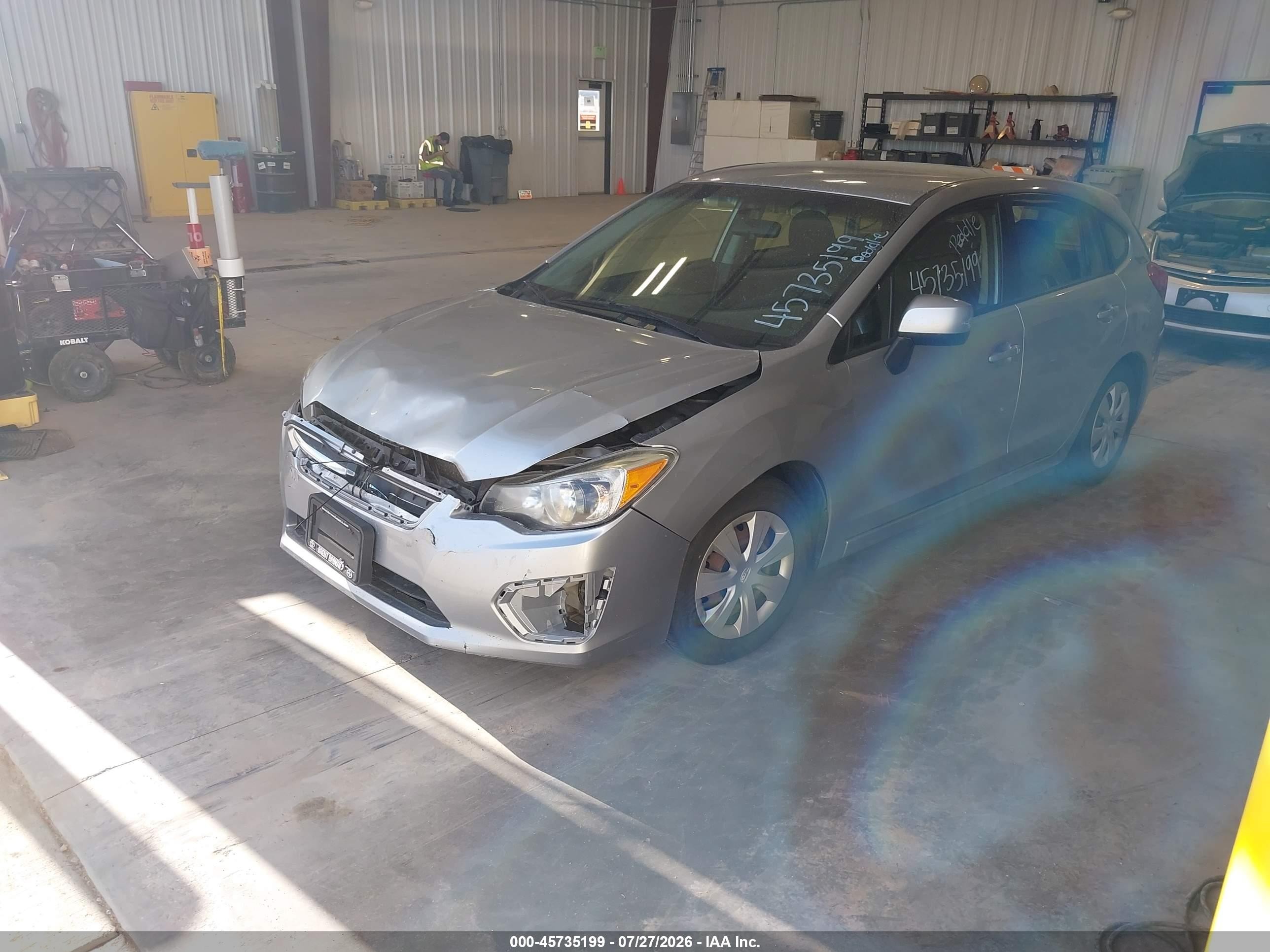 2013 Subaru Impreza 2.0i Premium Silver vin: JF1GPAC69D2217479