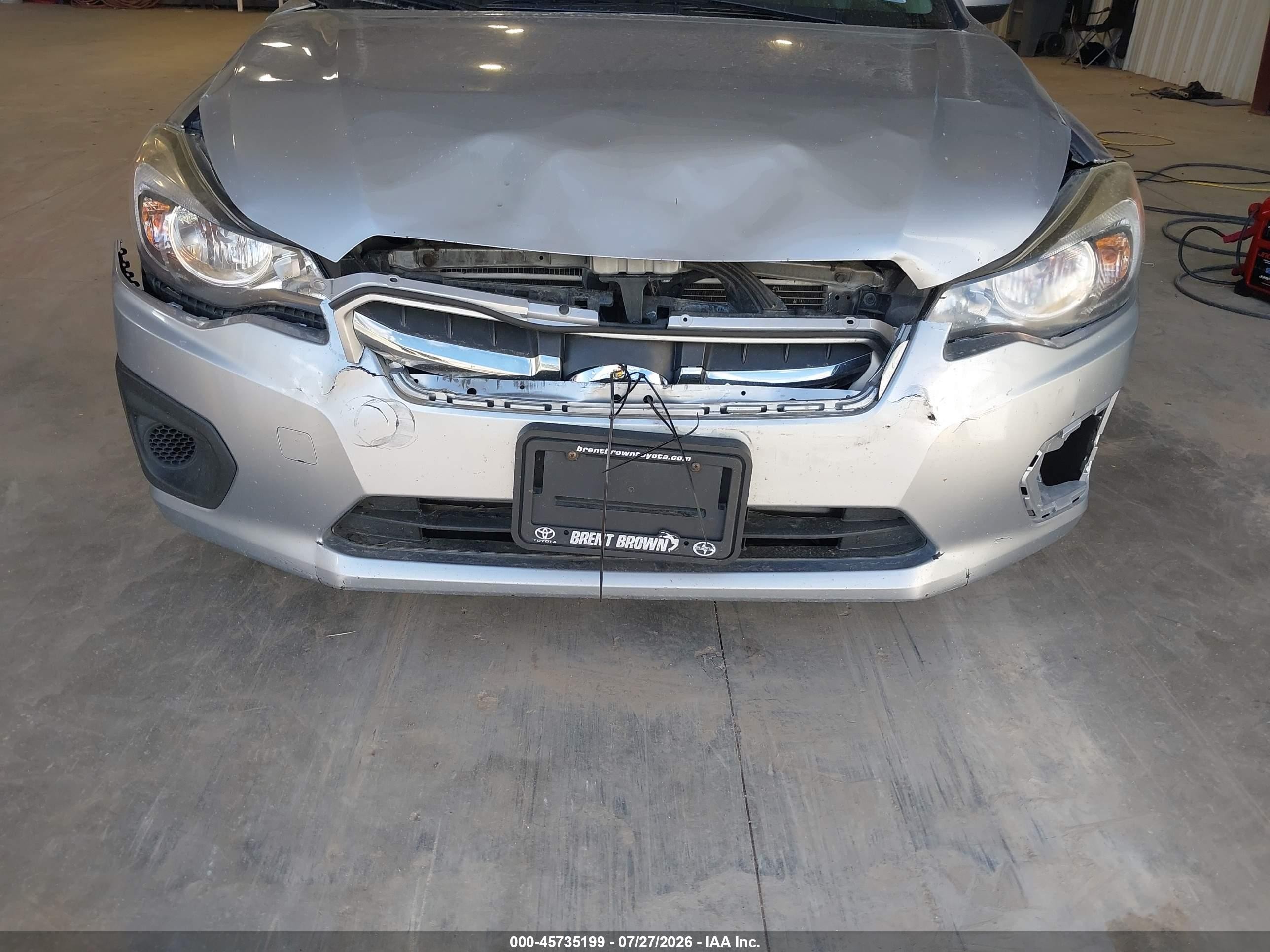 2013 Subaru Impreza 2.0i Premium Silver vin: JF1GPAC69D2217479