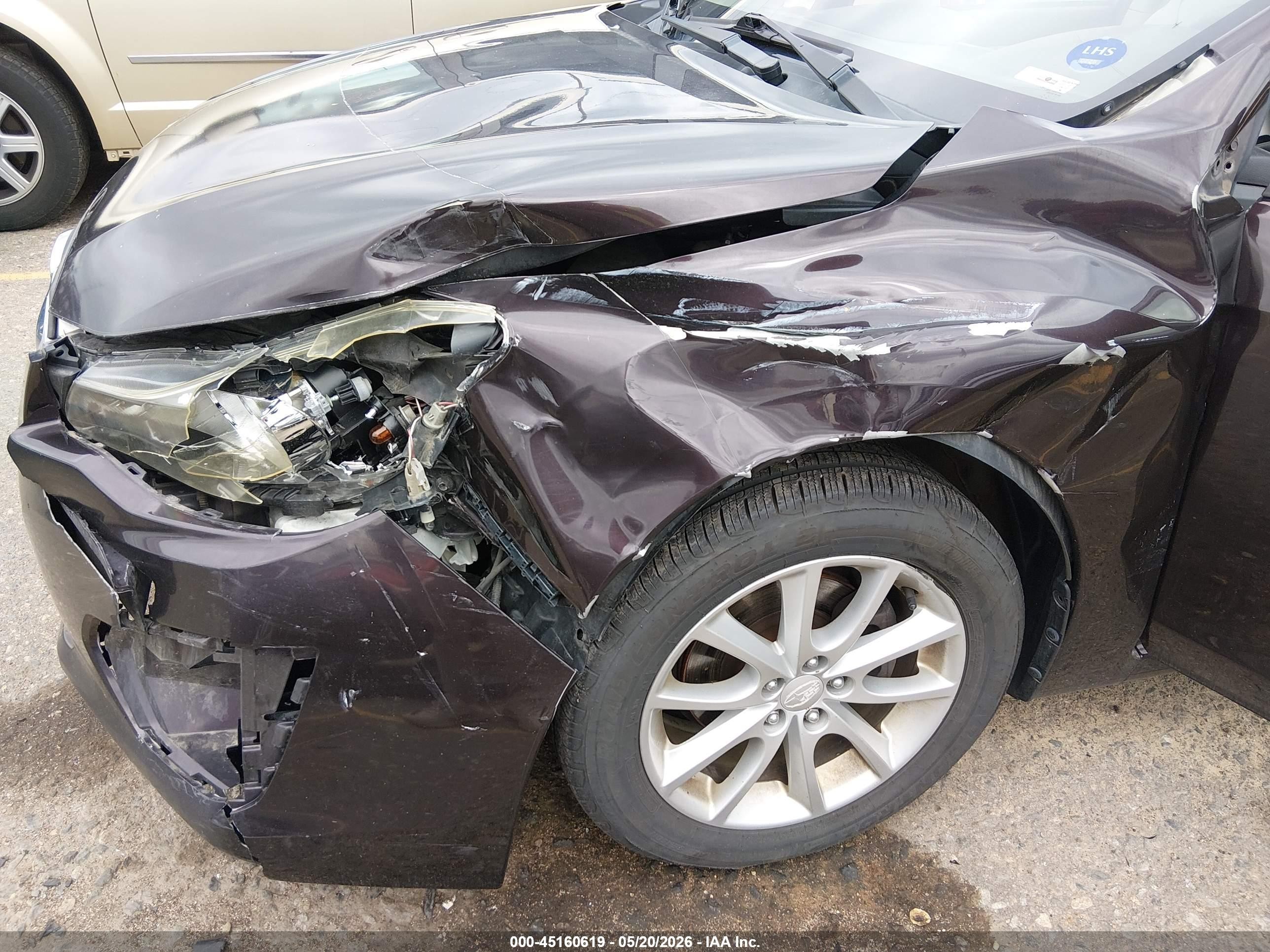 2013 Subaru Impreza 2.0i Premium Burgundy vin: JF1GPAC69D2873097