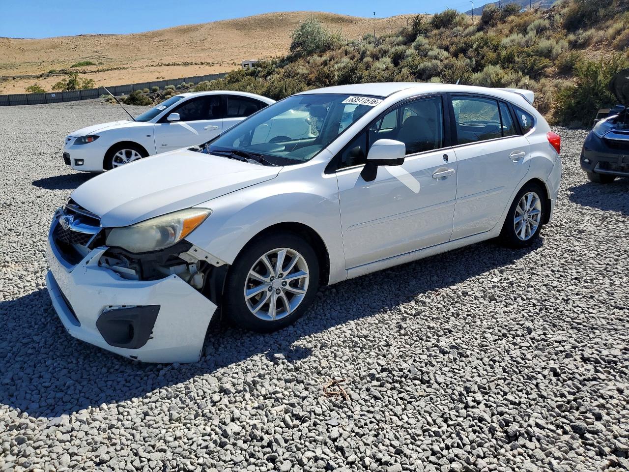 2013 Subaru Impreza Premium Белый vin: JF1GPAC6XD2819615