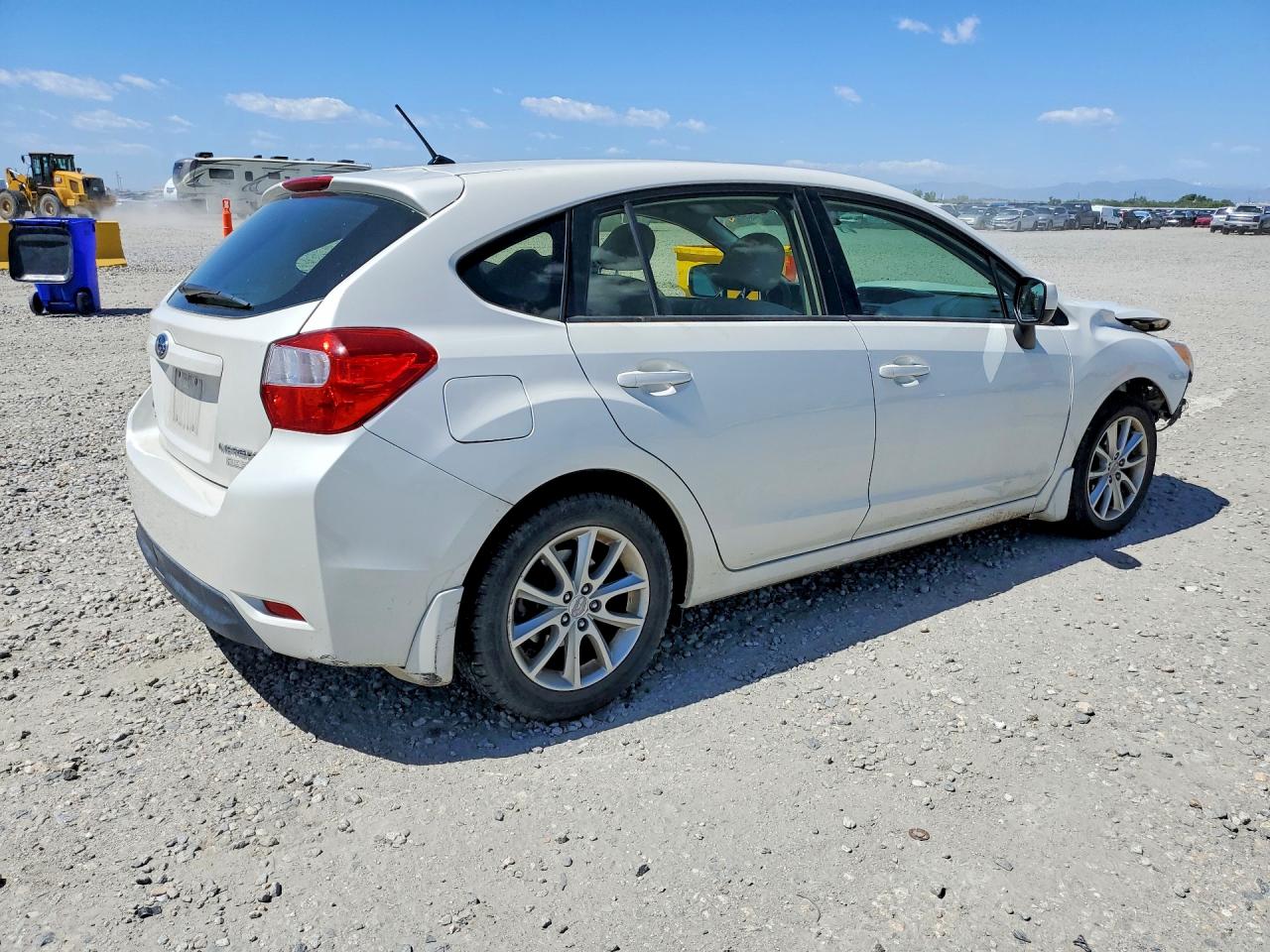 2013 Subaru Impreza Premium White vin: JF1GPAC6XD2879958