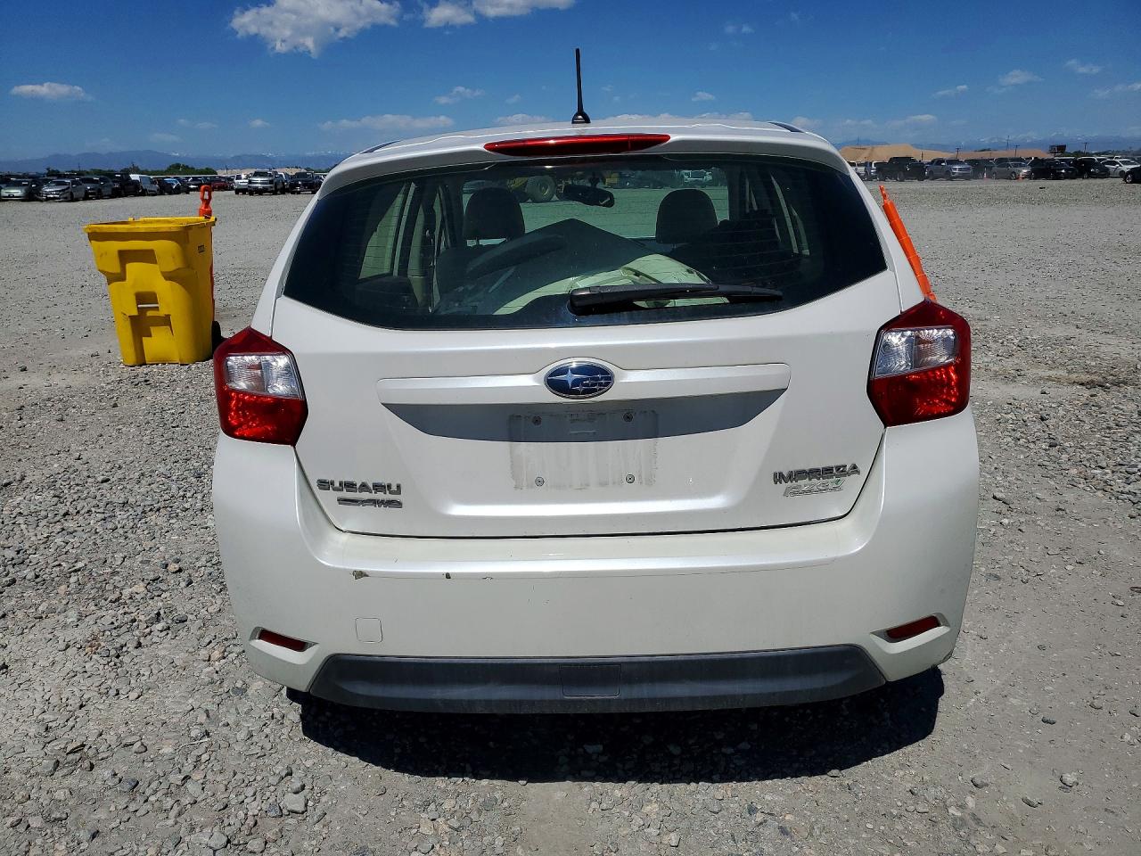 2013 Subaru Impreza Premium White vin: JF1GPAC6XD2879958