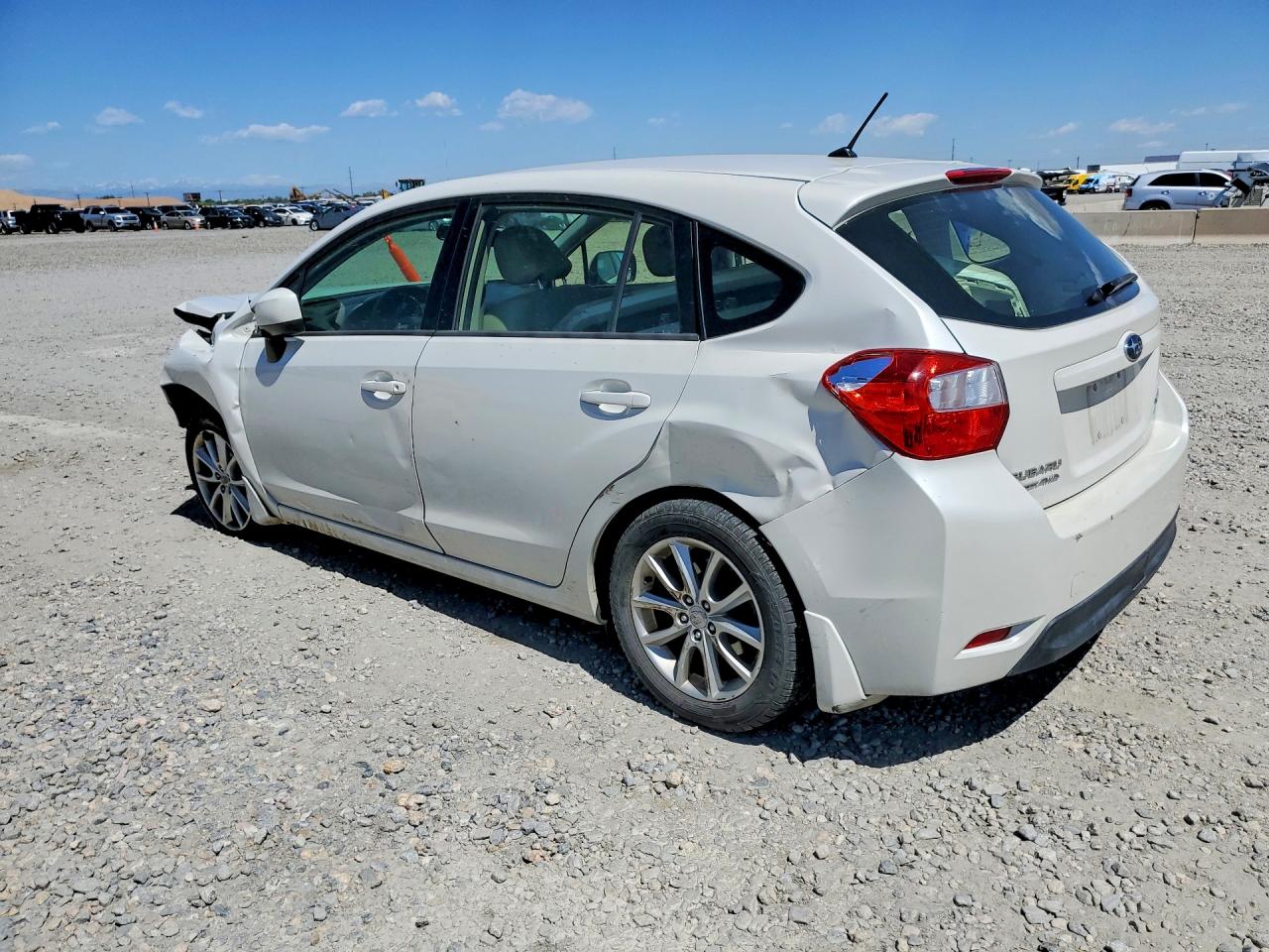 2013 Subaru Impreza Premium White vin: JF1GPAC6XD2879958