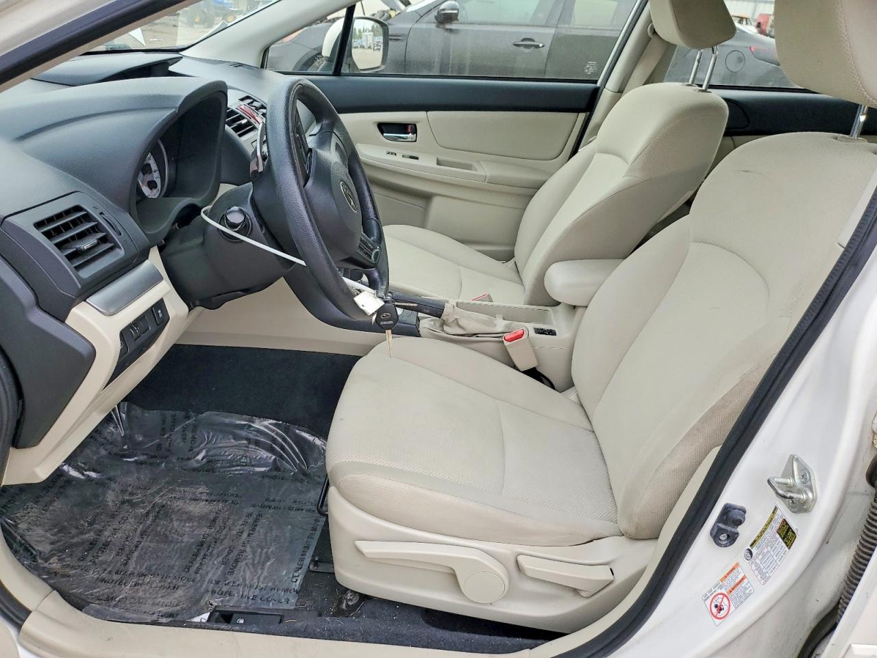 2013 Subaru Impreza Premium White vin: JF1GPAC6XDH821023