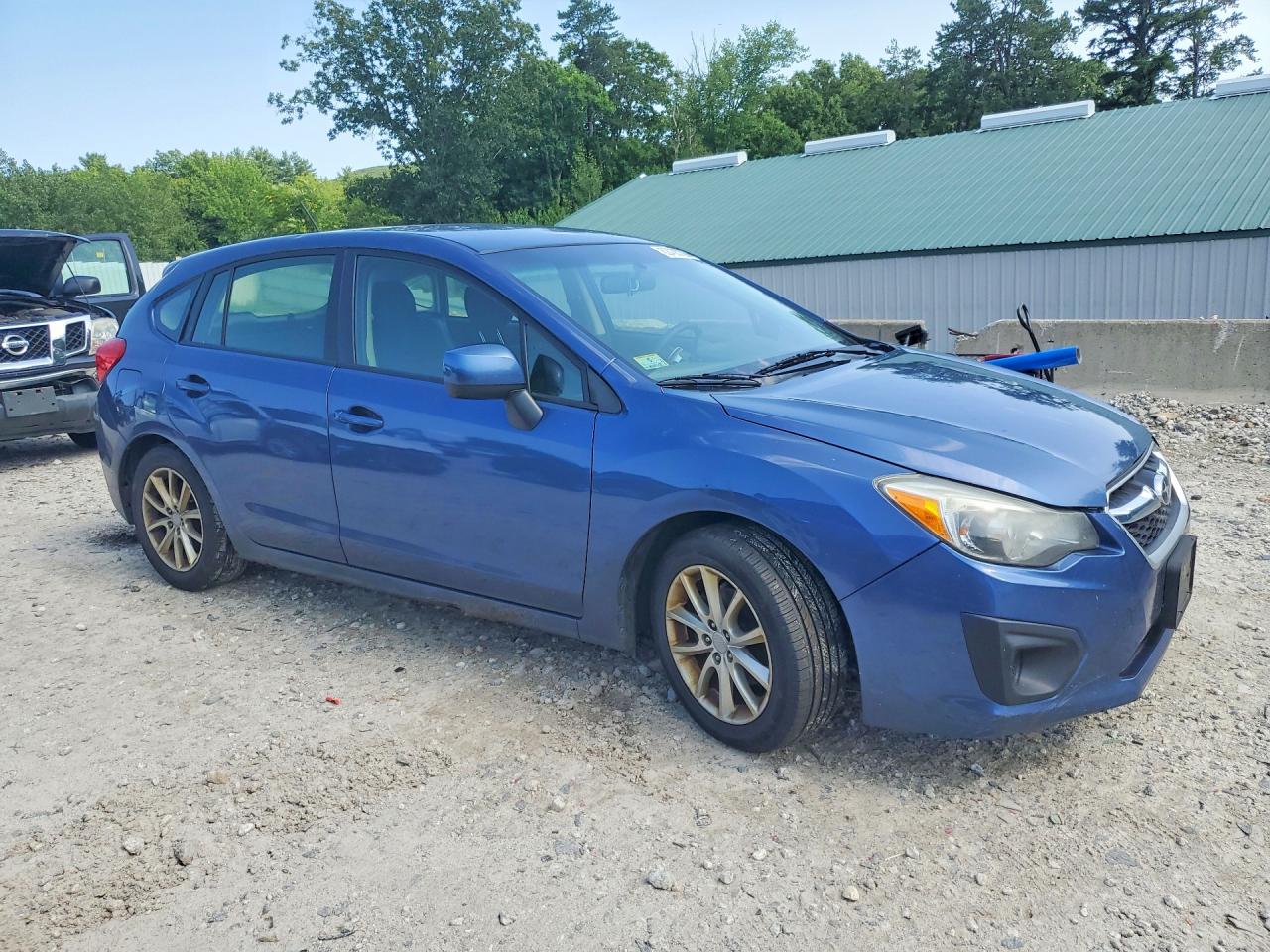 2013 Subaru Impreza Premium Blue vin: JF1GPAC6XDH838808