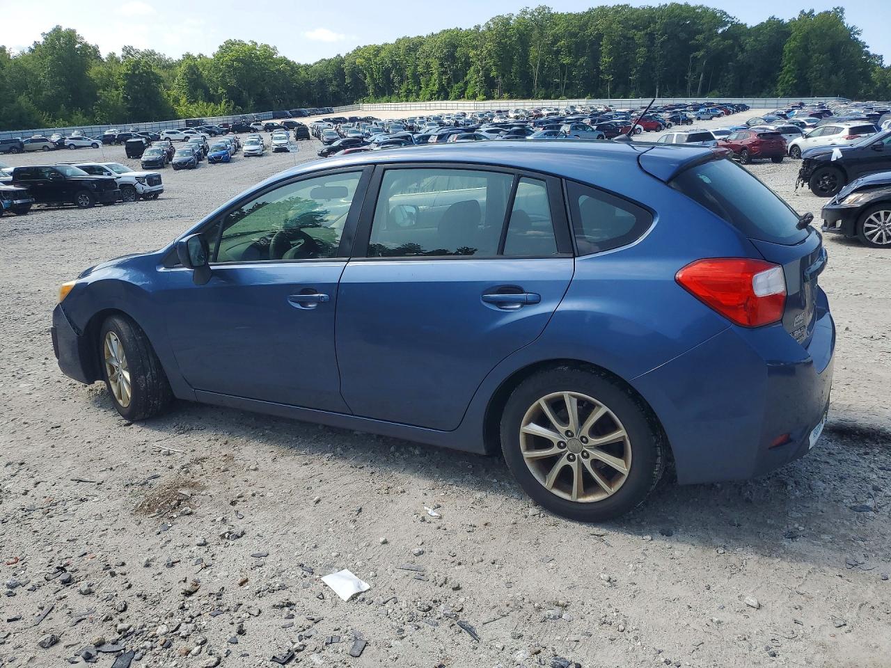 2013 Subaru Impreza Premium Blue vin: JF1GPAC6XDH838808