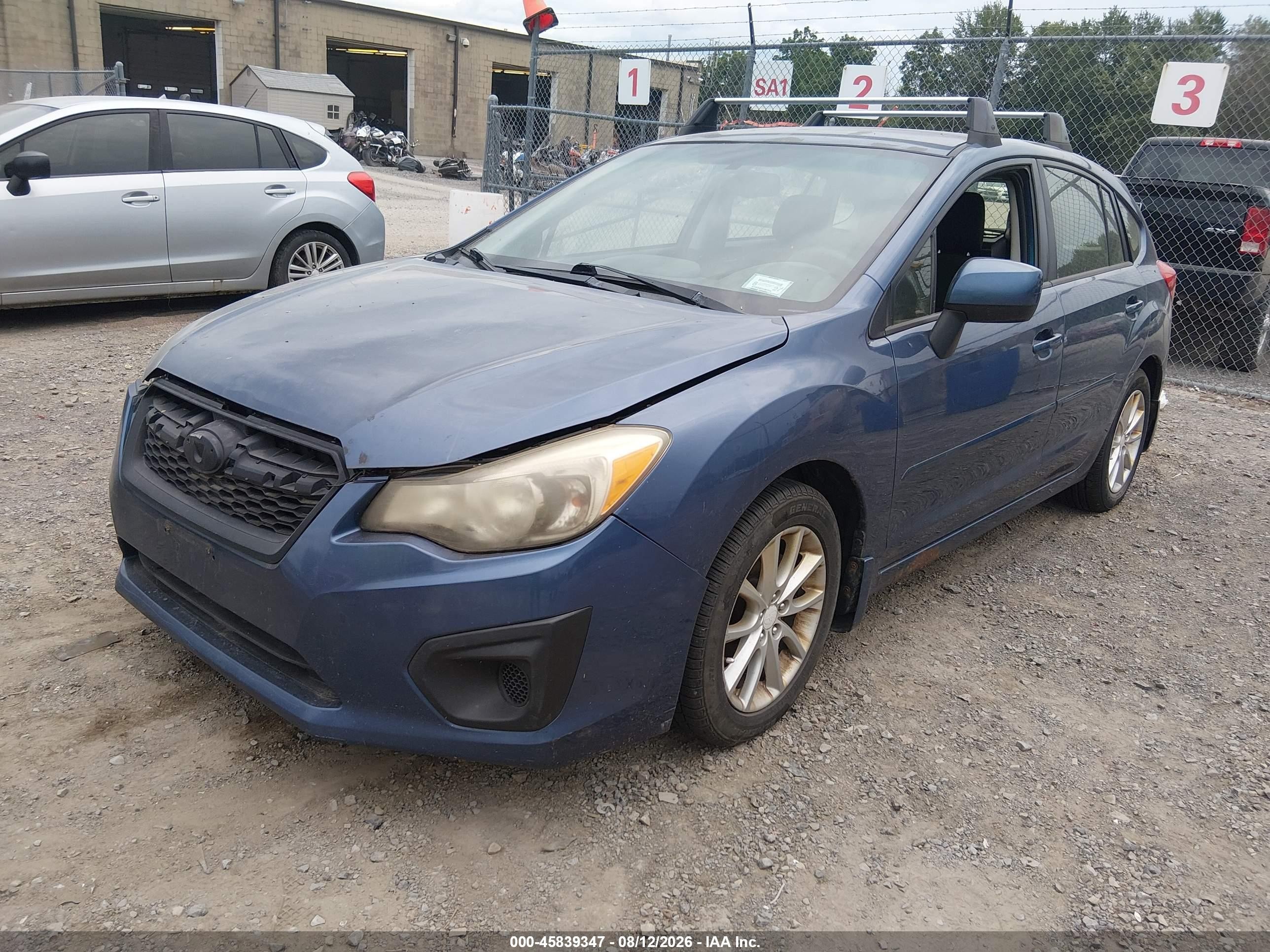 2013 Subaru Impreza 2.0i Premium Blue vin: JF1GPAC6XDH842325