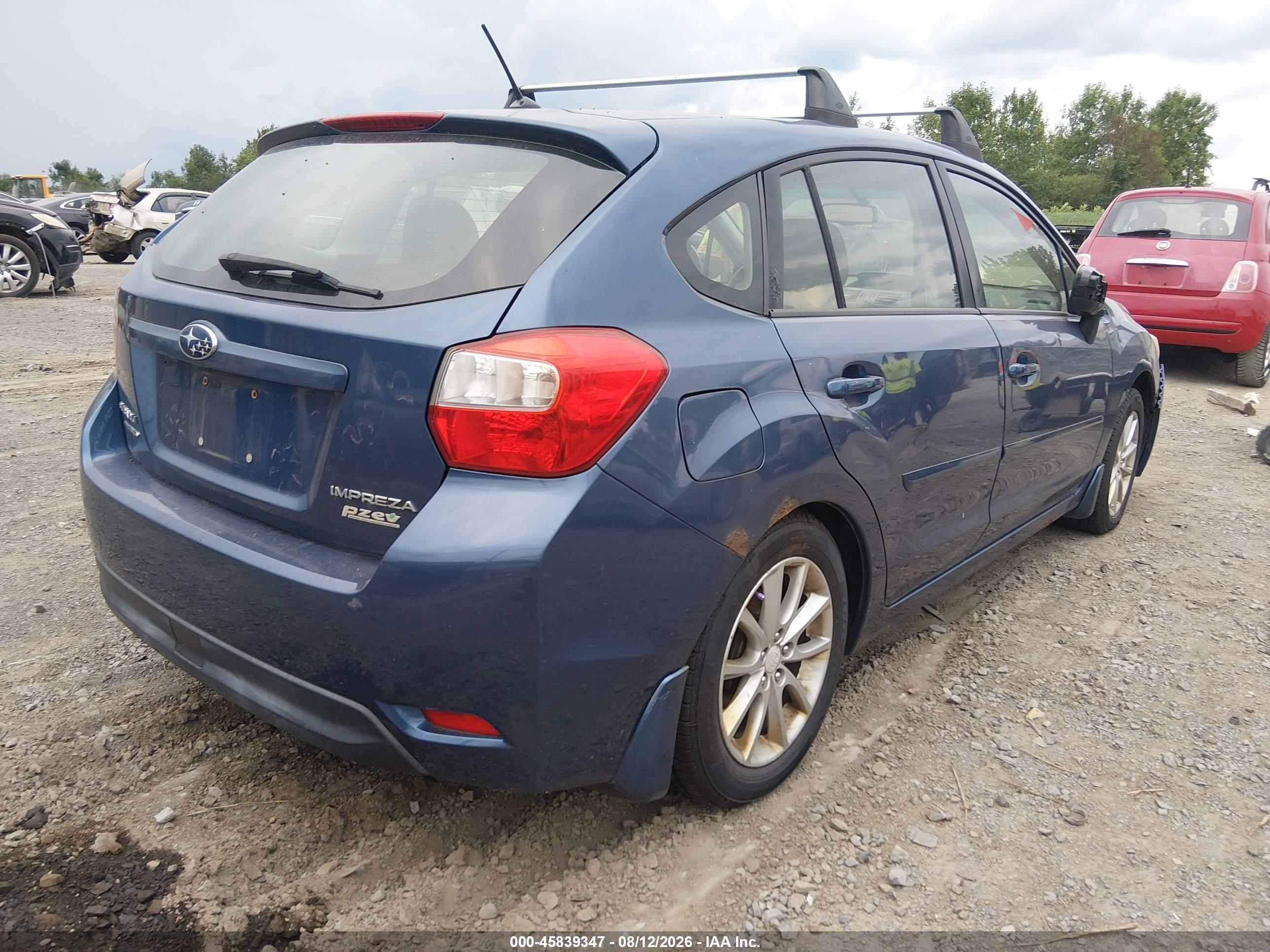 2013 Subaru Impreza 2.0i Premium Blue vin: JF1GPAC6XDH842325