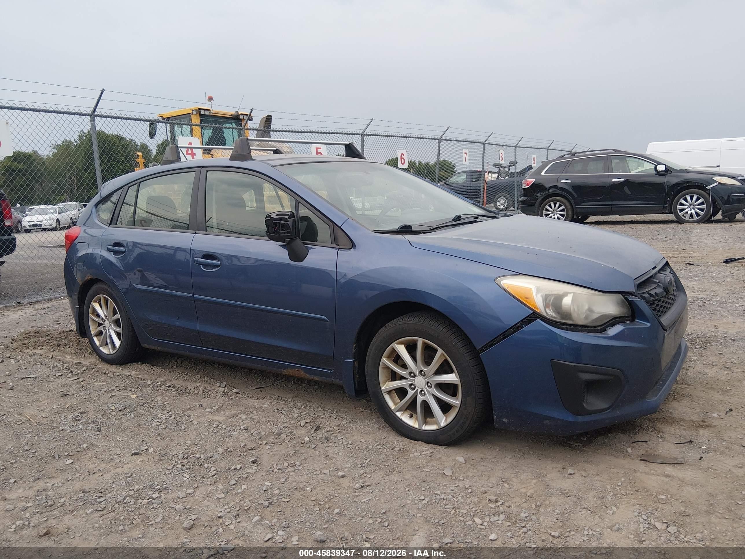 2013 Subaru Impreza 2.0i Premium Blue vin: JF1GPAC6XDH842325