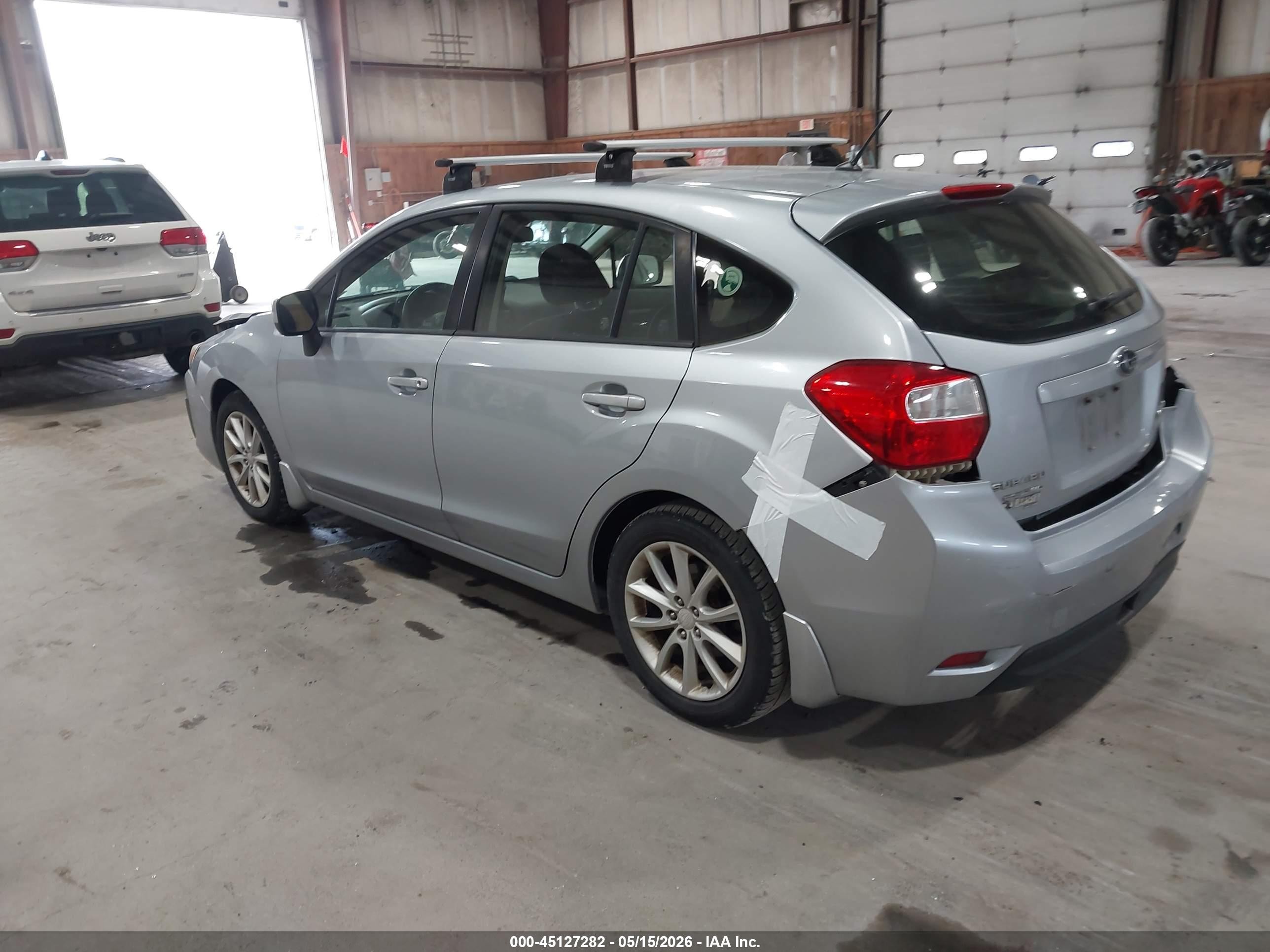 2013 Subaru Impreza 2.0i Premium Silver vin: JF1GPAC6XDH867595