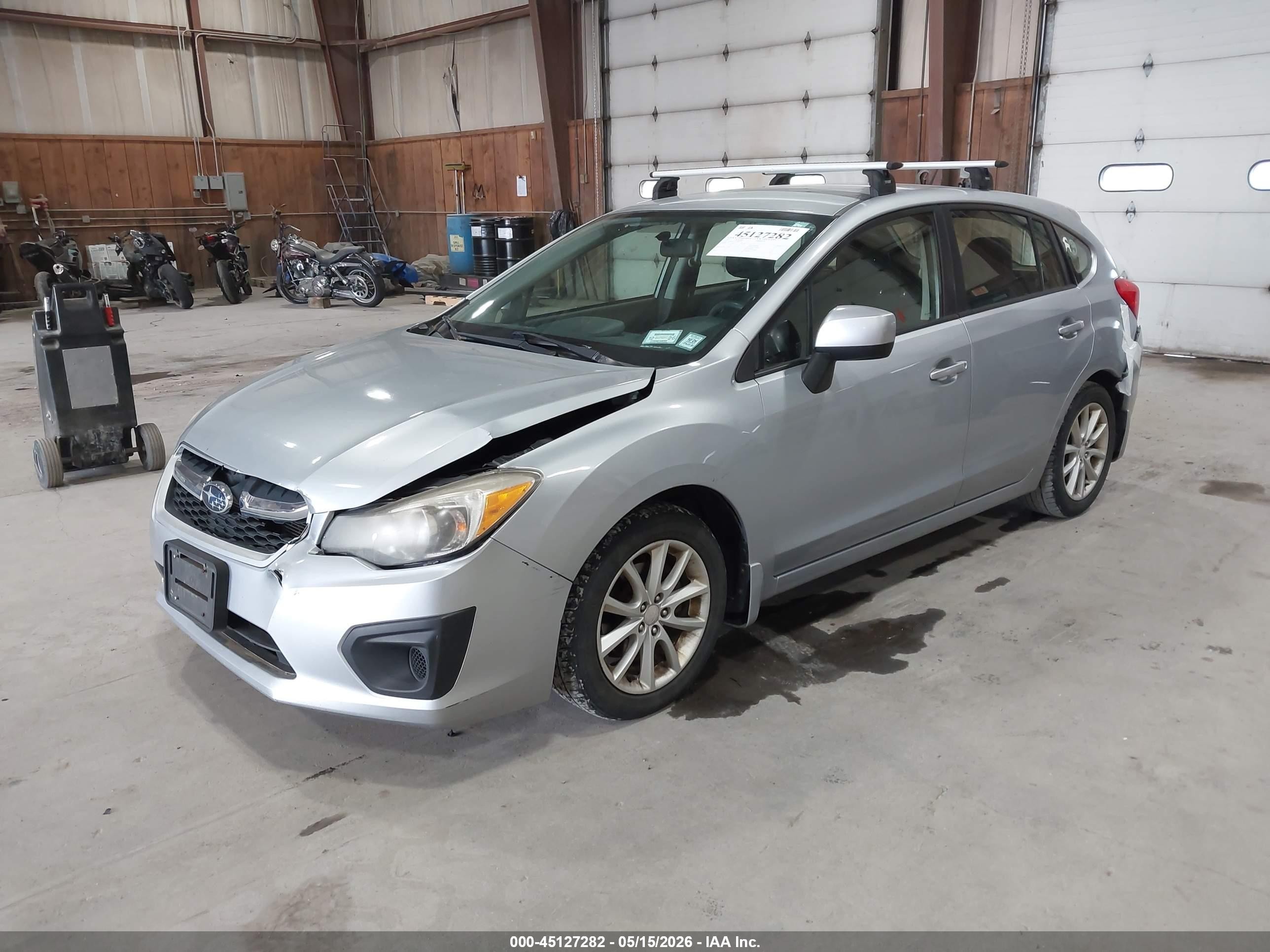 2013 Subaru Impreza 2.0i Premium Silver vin: JF1GPAC6XDH867595