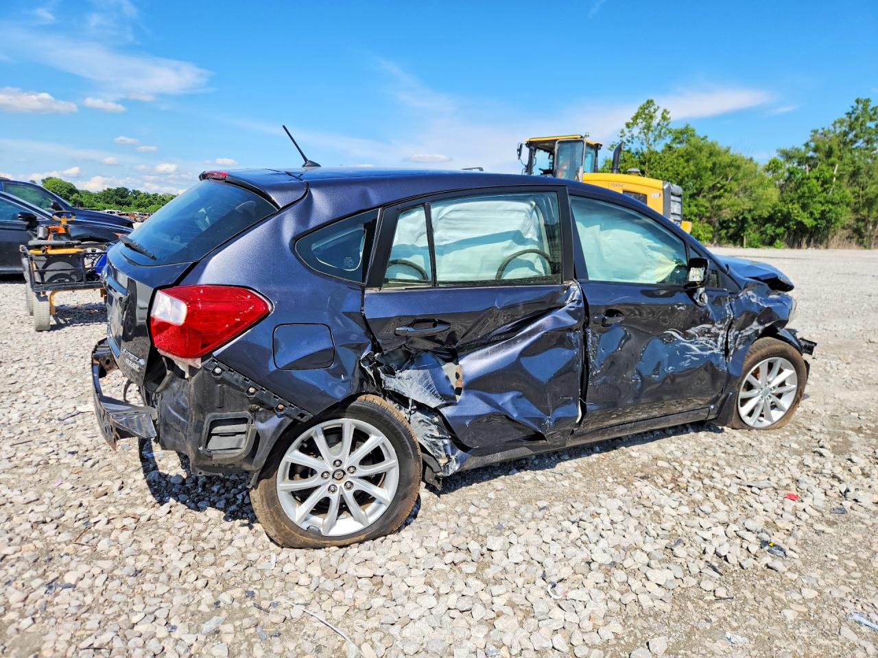 2013 Subaru Impreza Premium Gray vin: JF1GPAC6XDH870559