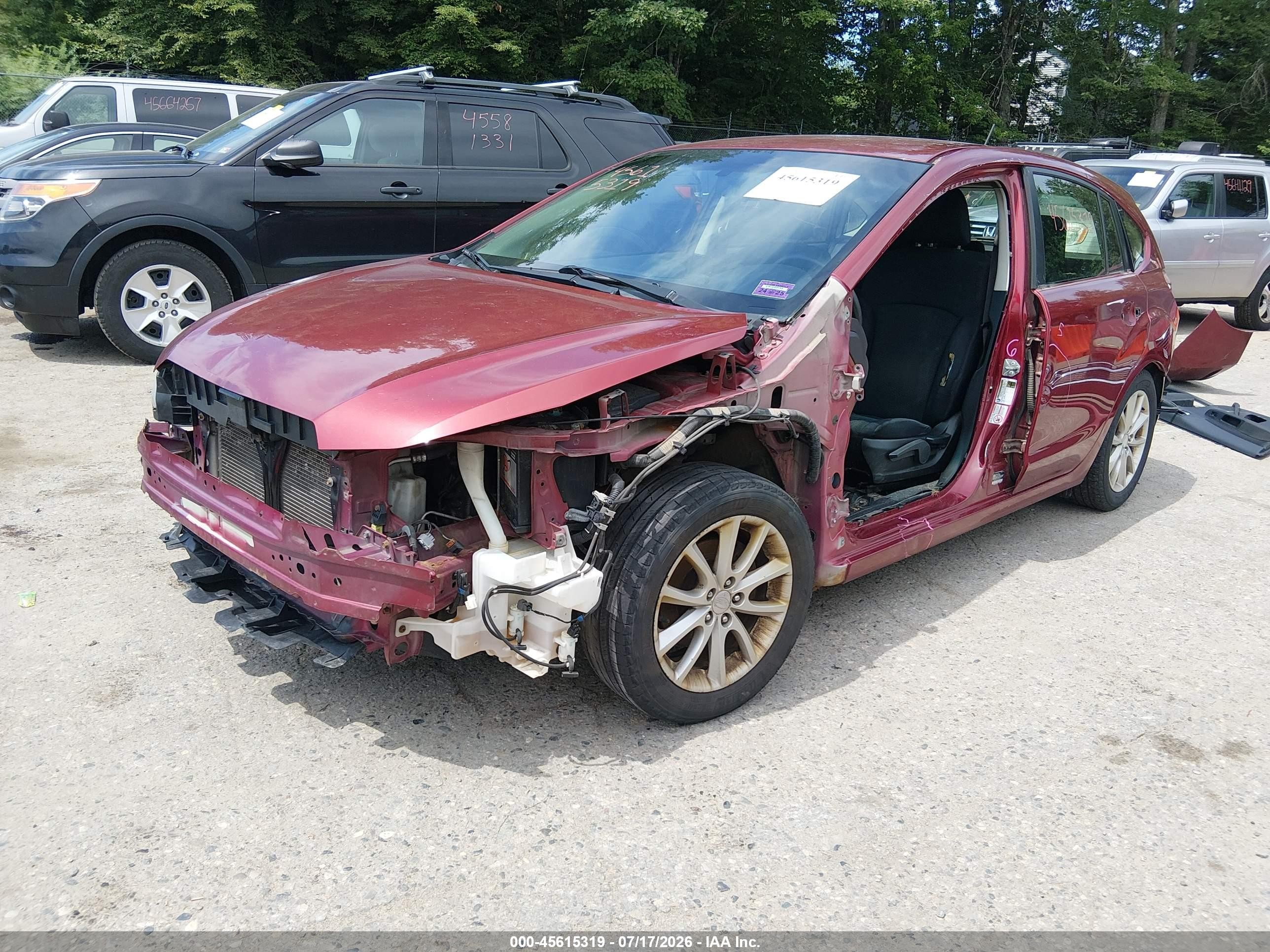 2014 Subaru Impreza 2.0i Premium Red vin: JF1GPAC6XE8214900