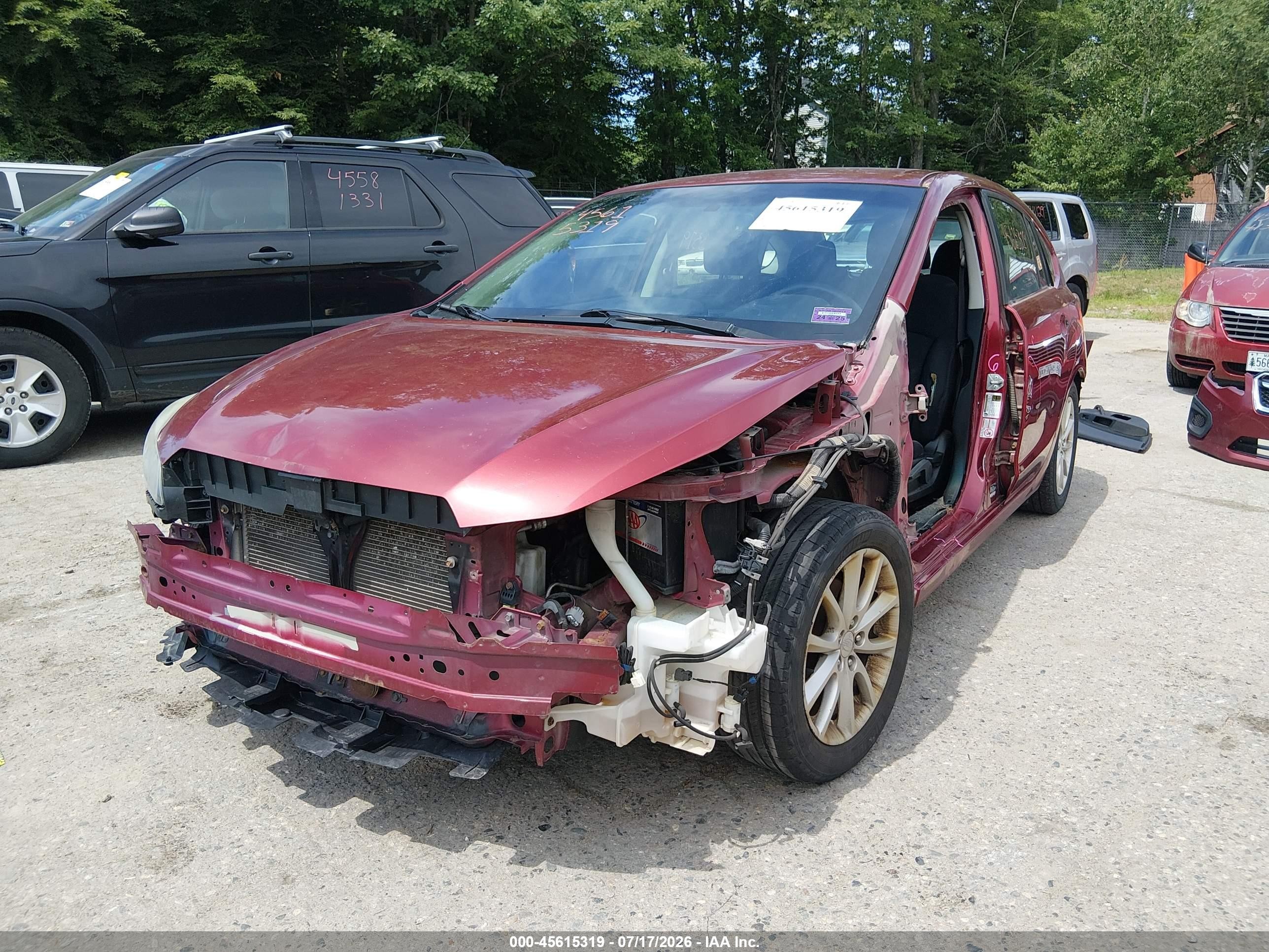 2014 Subaru Impreza 2.0i Premium Red vin: JF1GPAC6XE8214900