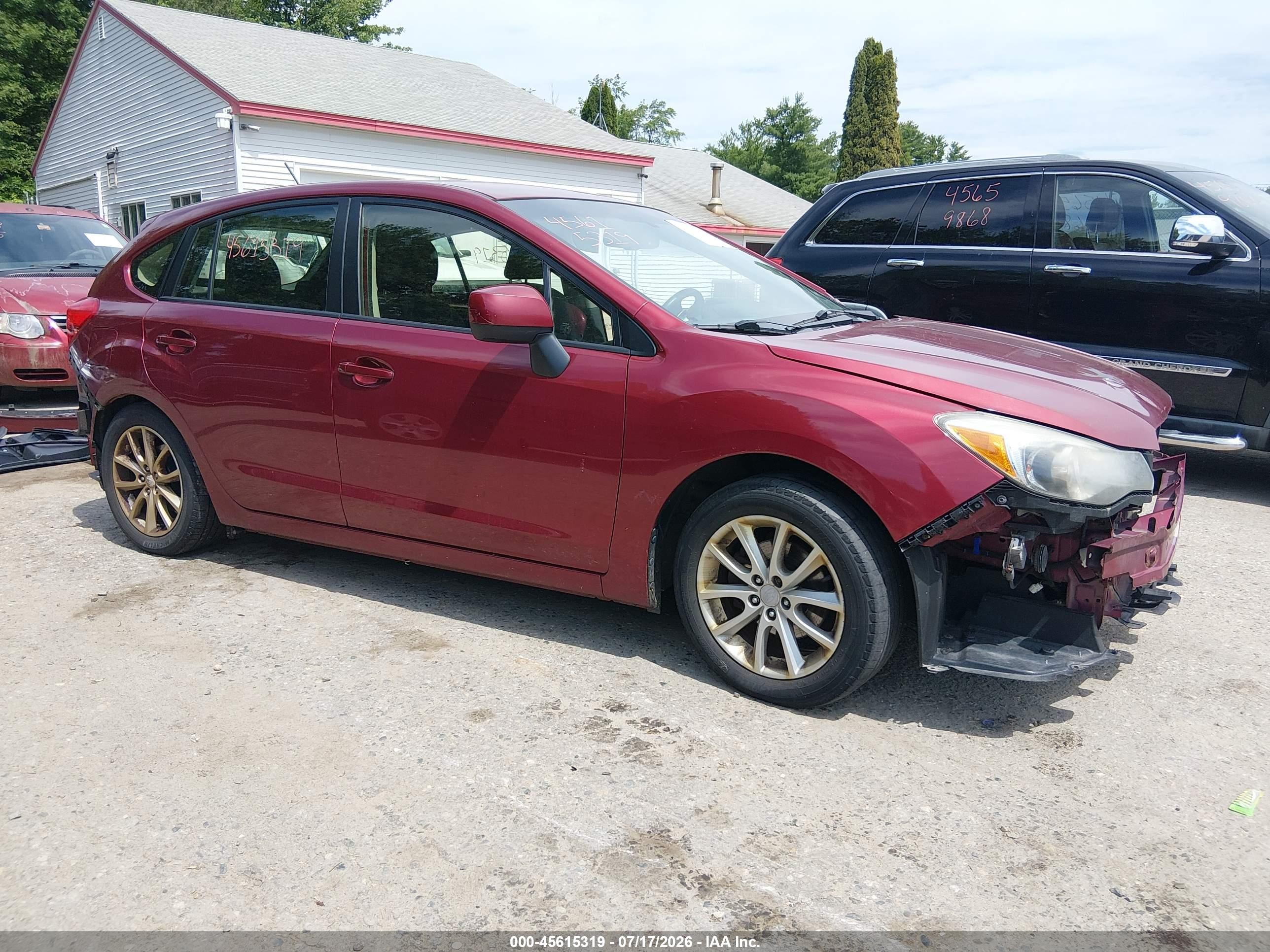 2014 Subaru Impreza 2.0i Premium Red vin: JF1GPAC6XE8214900