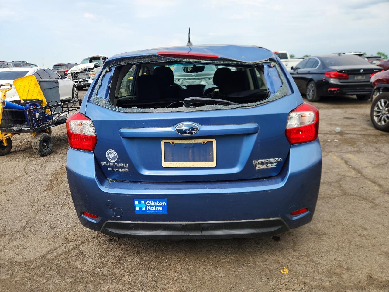 2014 Subaru Impreza Premium Blue vin: JF1GPAC6XE8220888