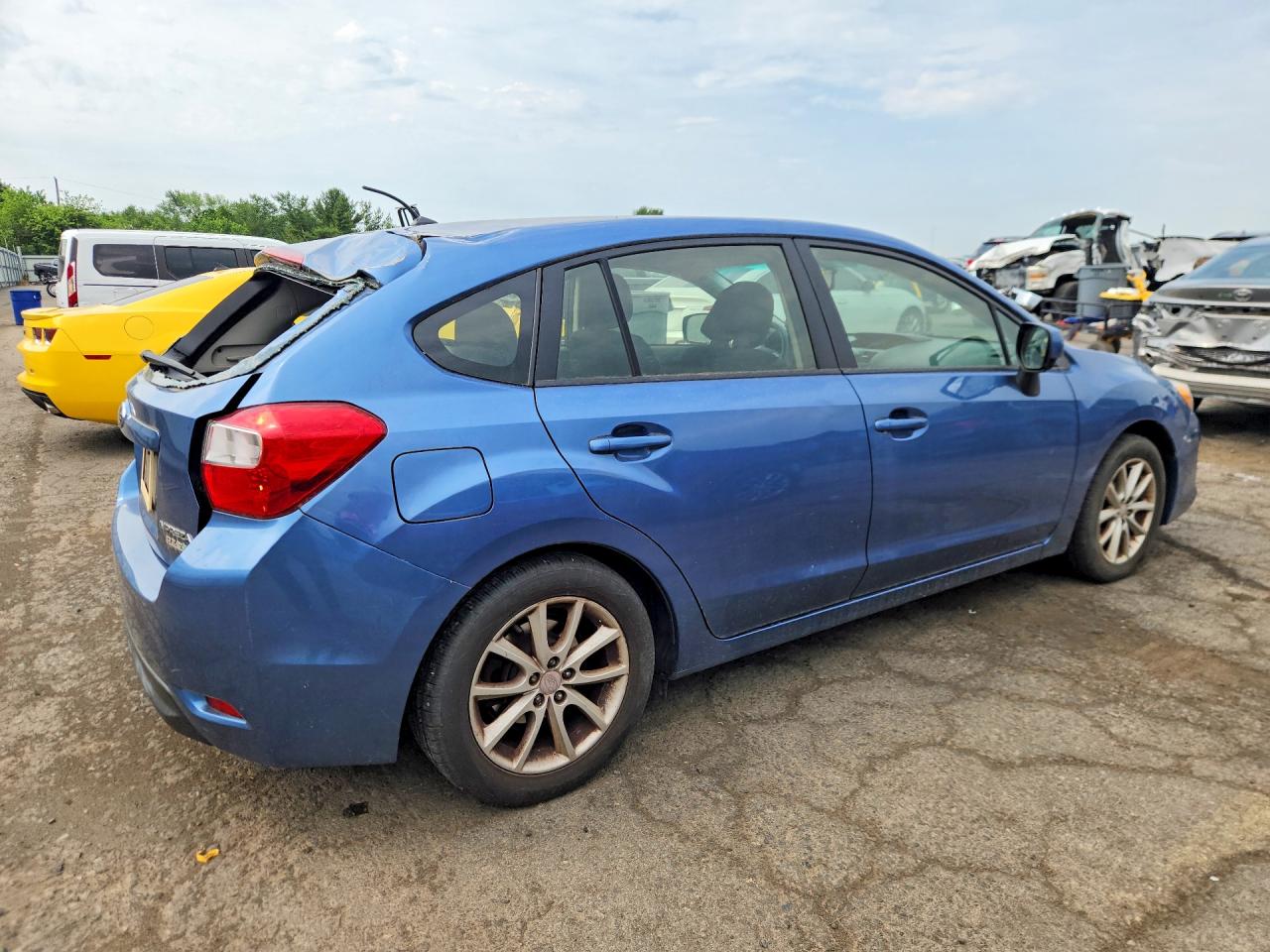 2014 Subaru Impreza Premium Blue vin: JF1GPAC6XE8220888