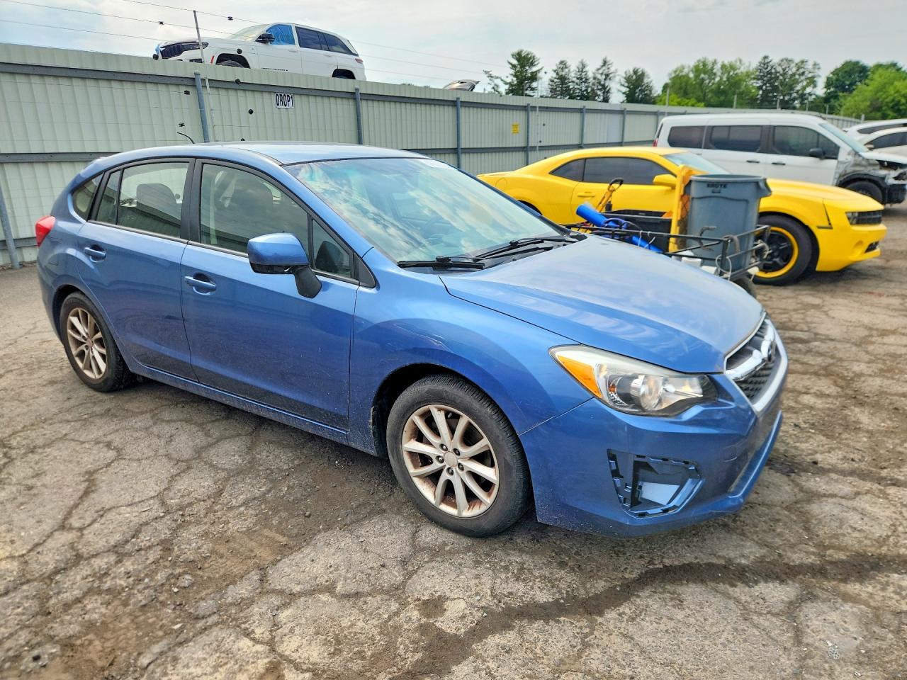 2014 Subaru Impreza Premium Blue vin: JF1GPAC6XE8220888