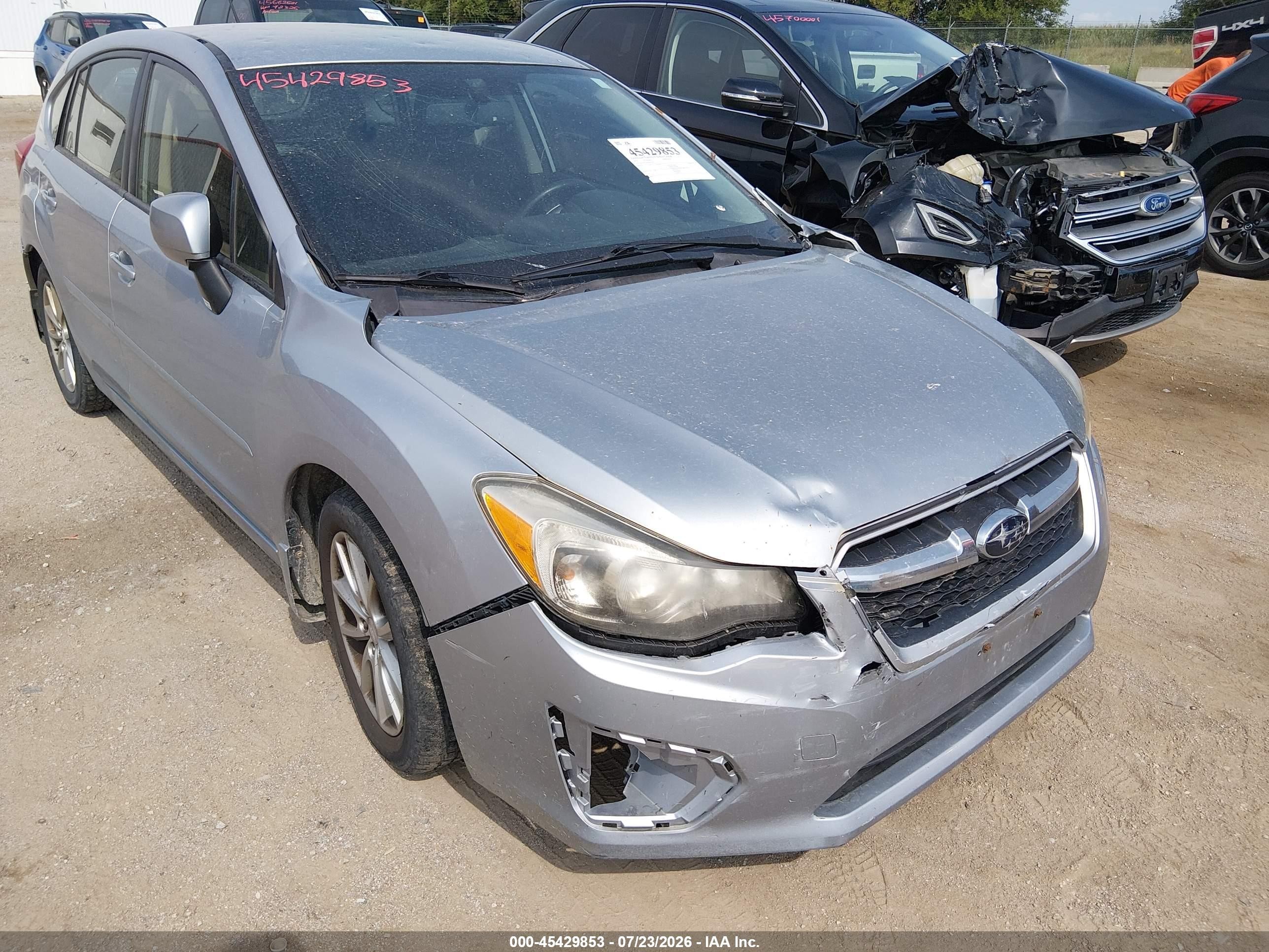 2014 Subaru Impreza 2.0i Premium Silver vin: JF1GPAC6XE8224293