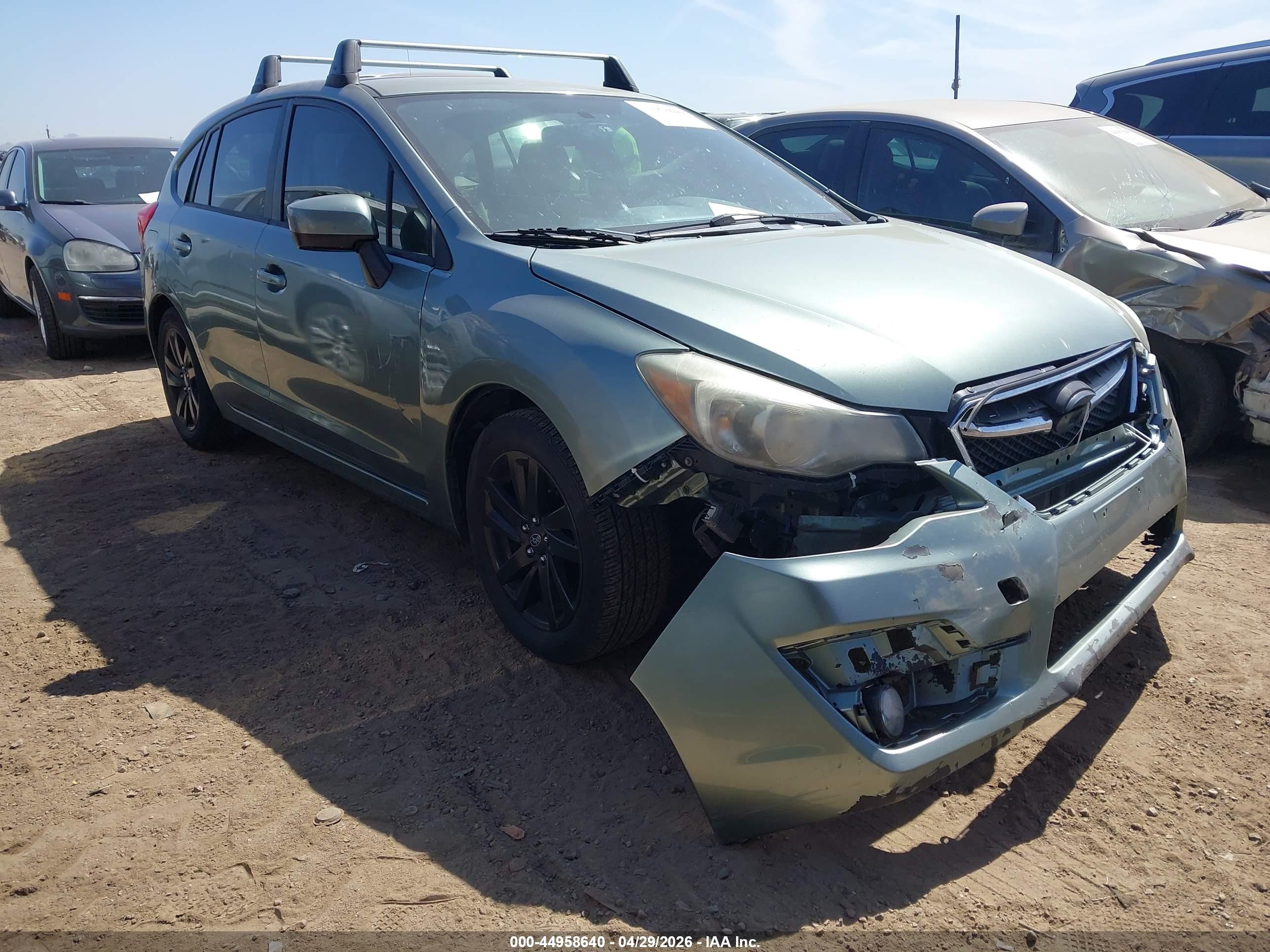 2015 Subaru Impreza 2.0i Premium Green vin: JF1GPAC6XFH252662