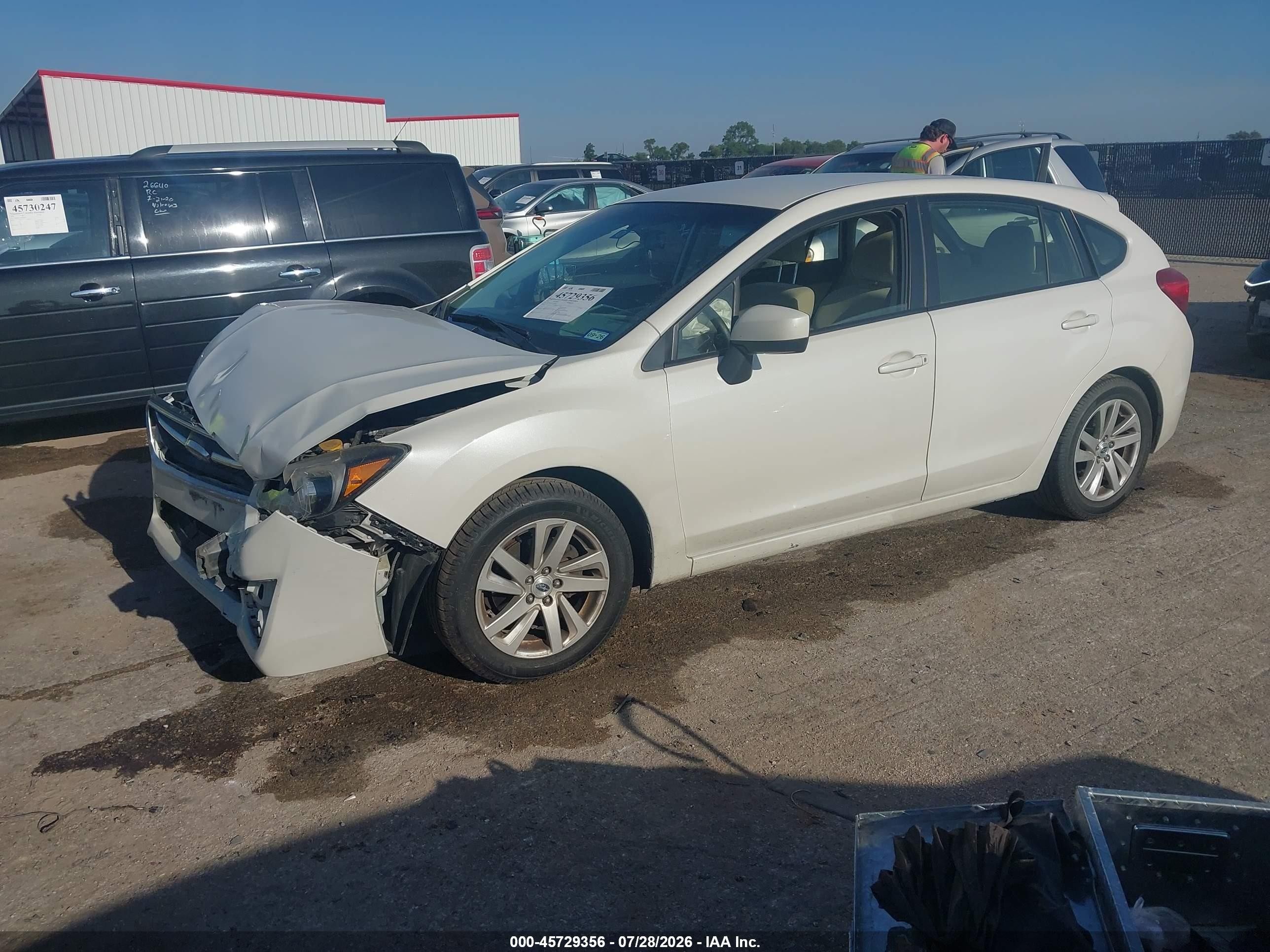 2015 Subaru Impreza 2.0i Premium White vin: JF1GPAC6XFH324623
