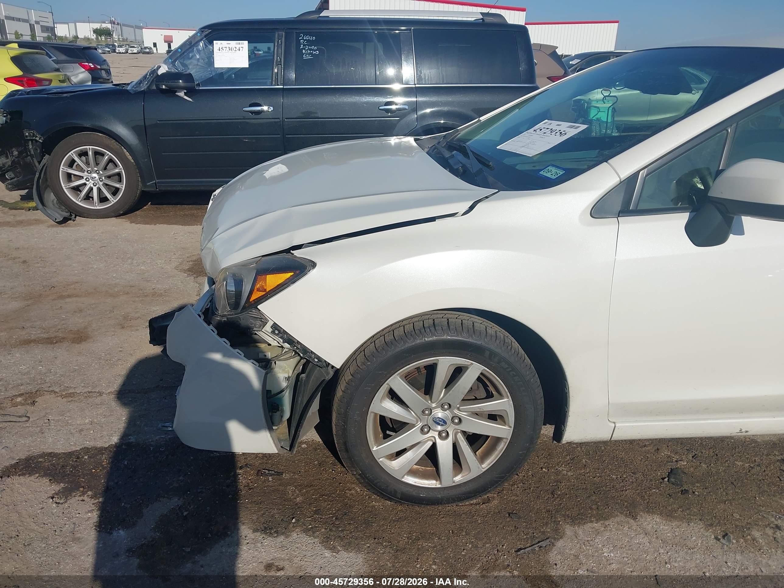 2015 Subaru Impreza 2.0i Premium White vin: JF1GPAC6XFH324623