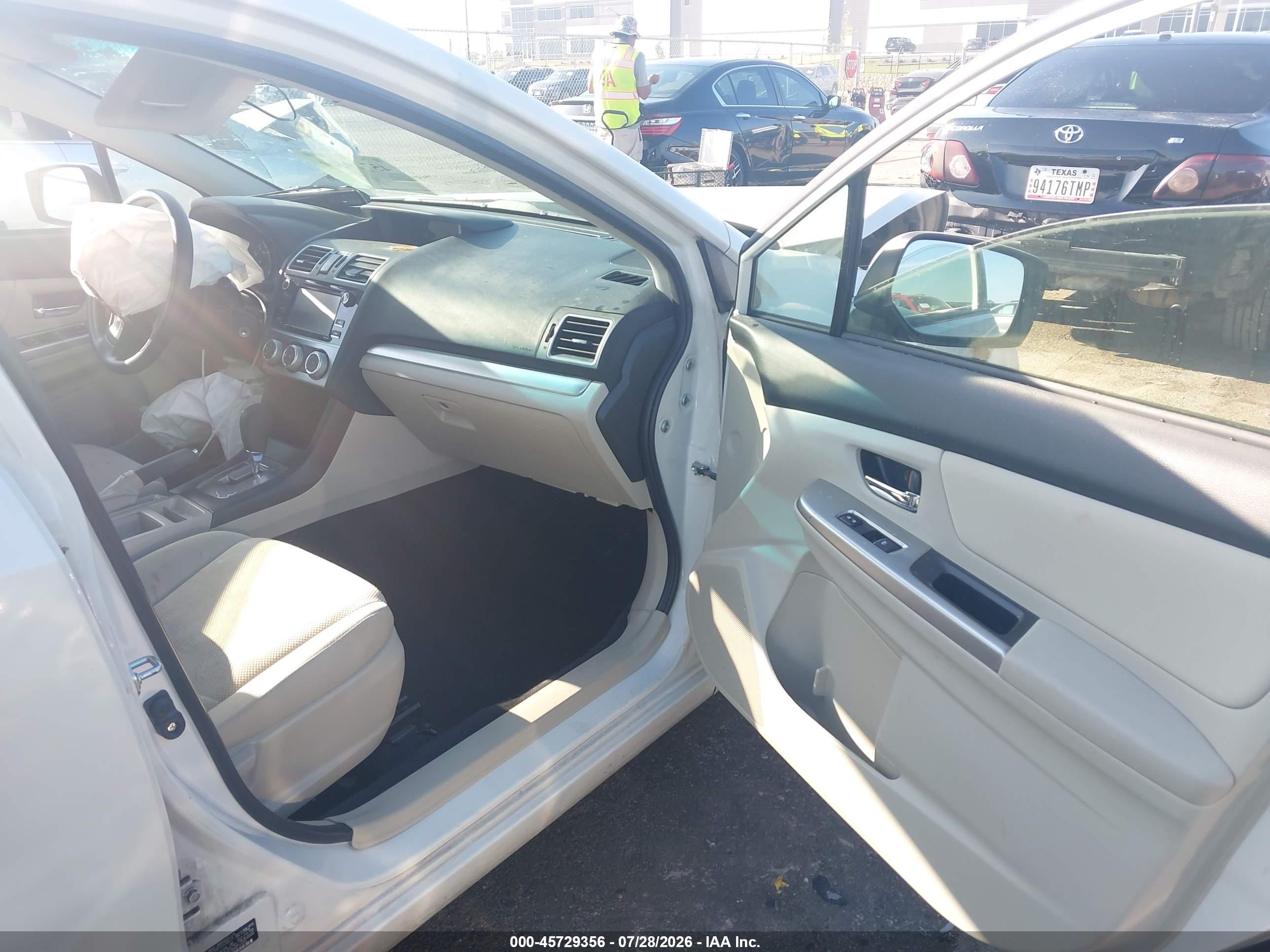 2015 Subaru Impreza 2.0i Premium White vin: JF1GPAC6XFH324623