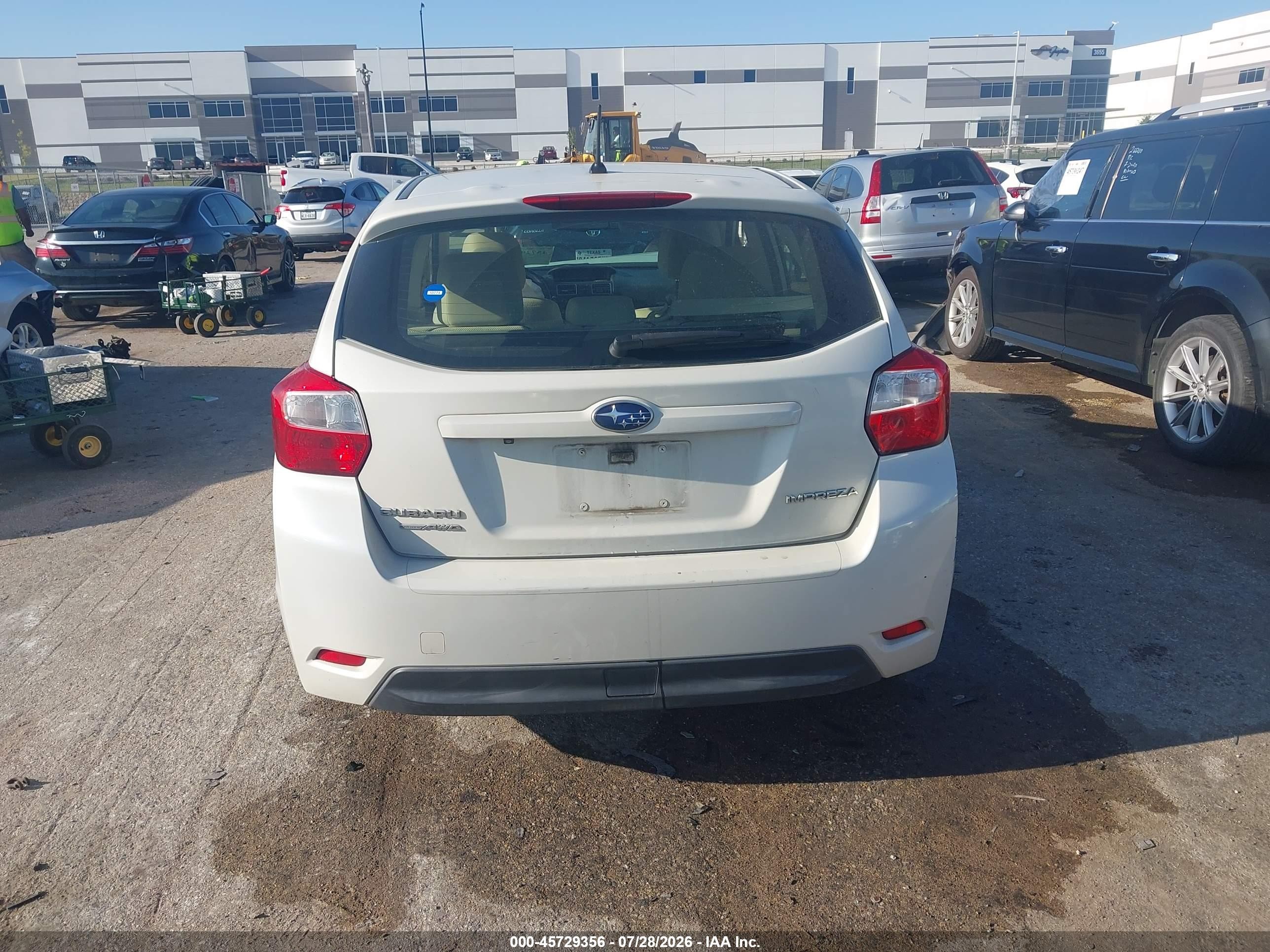 2015 Subaru Impreza 2.0i Premium White vin: JF1GPAC6XFH324623