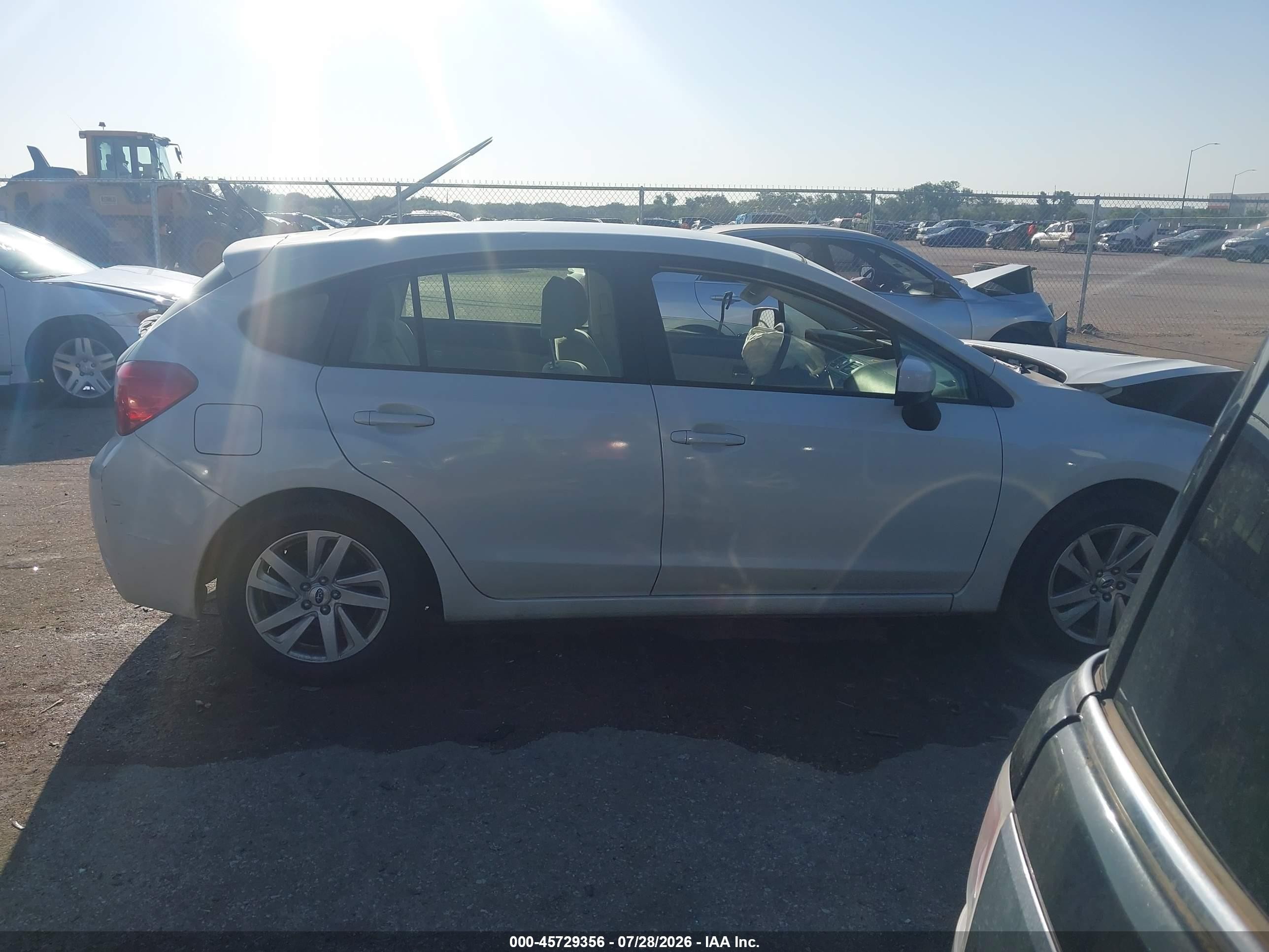 2015 Subaru Impreza 2.0i Premium White vin: JF1GPAC6XFH324623