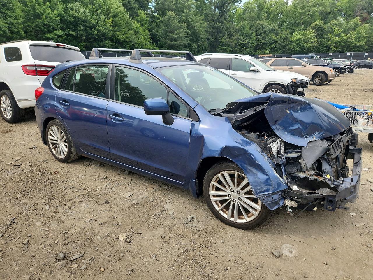 2012 Subaru Impreza Premium Blue vin: JF1GPAD60CH208969