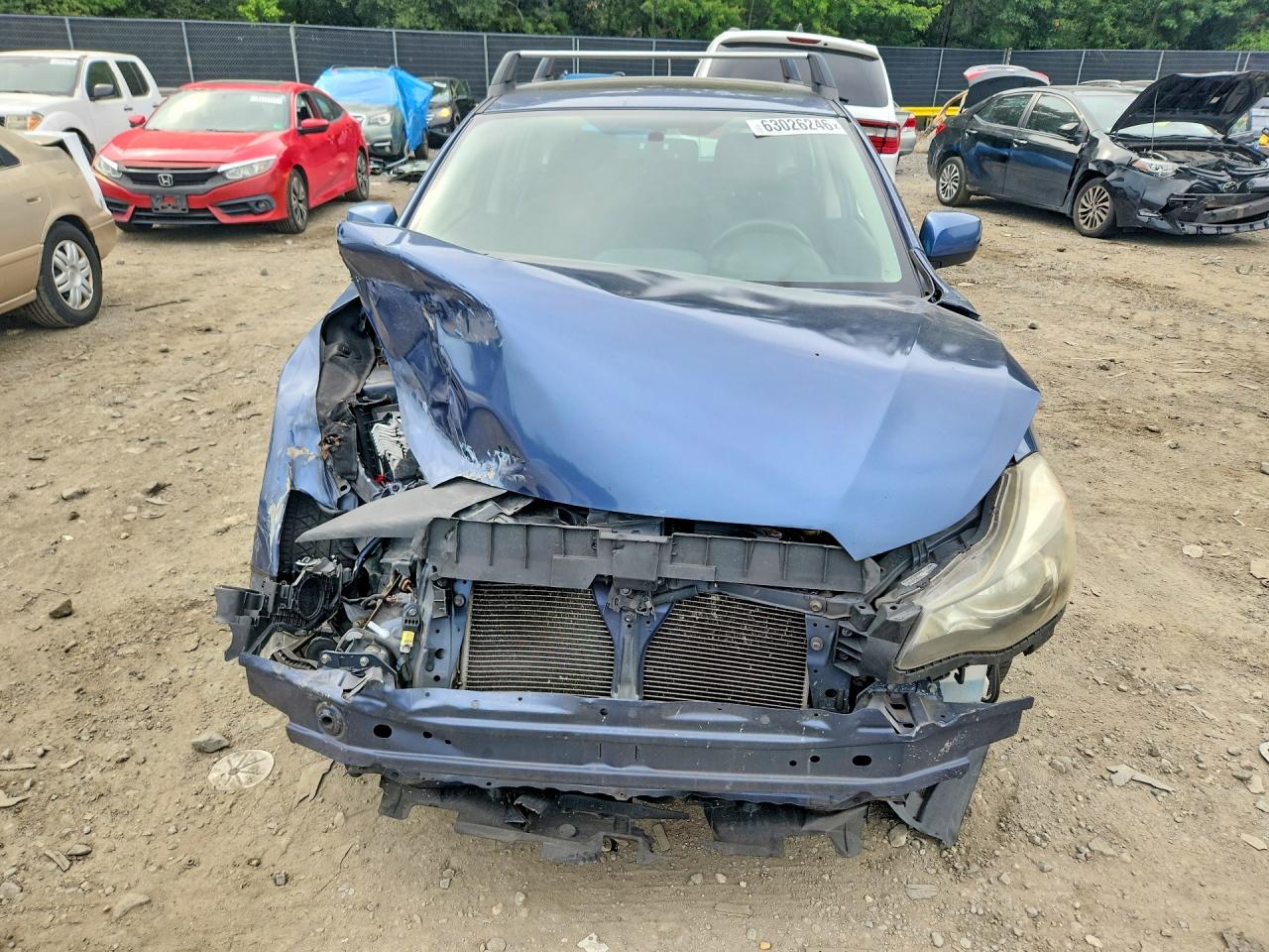 2012 Subaru Impreza Premium Blue vin: JF1GPAD60CH208969