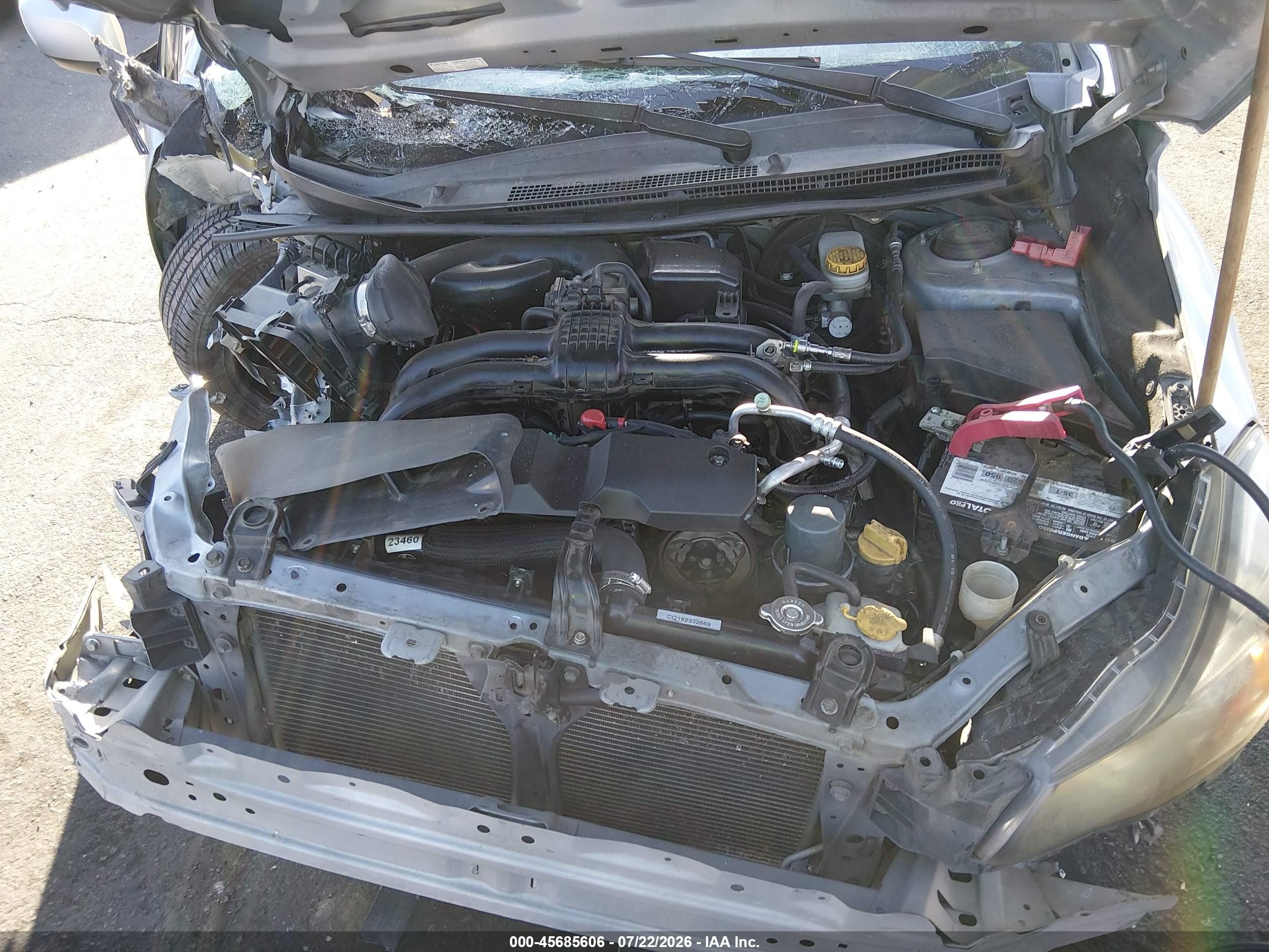 2013 Subaru Impreza 2.0i Premium Silver vin: JF1GPAD60D1807994