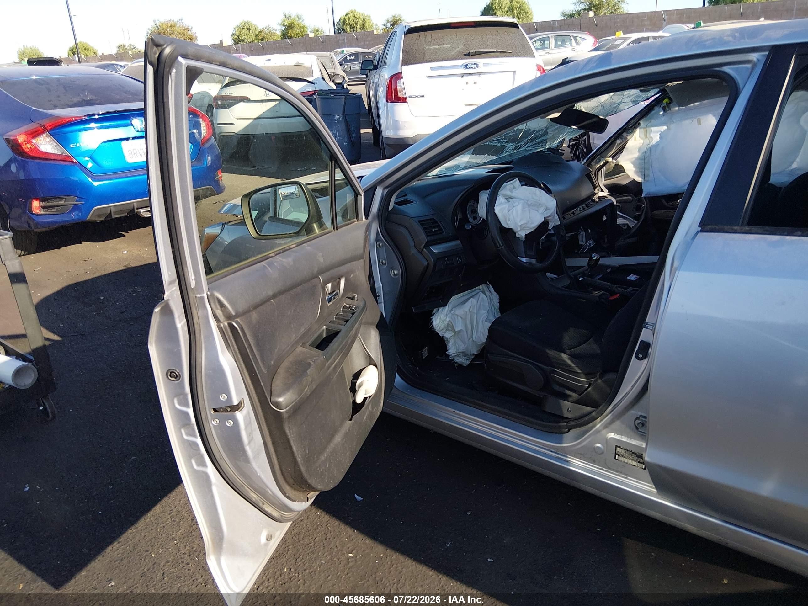 2013 Subaru Impreza 2.0i Premium Silver vin: JF1GPAD60D1807994