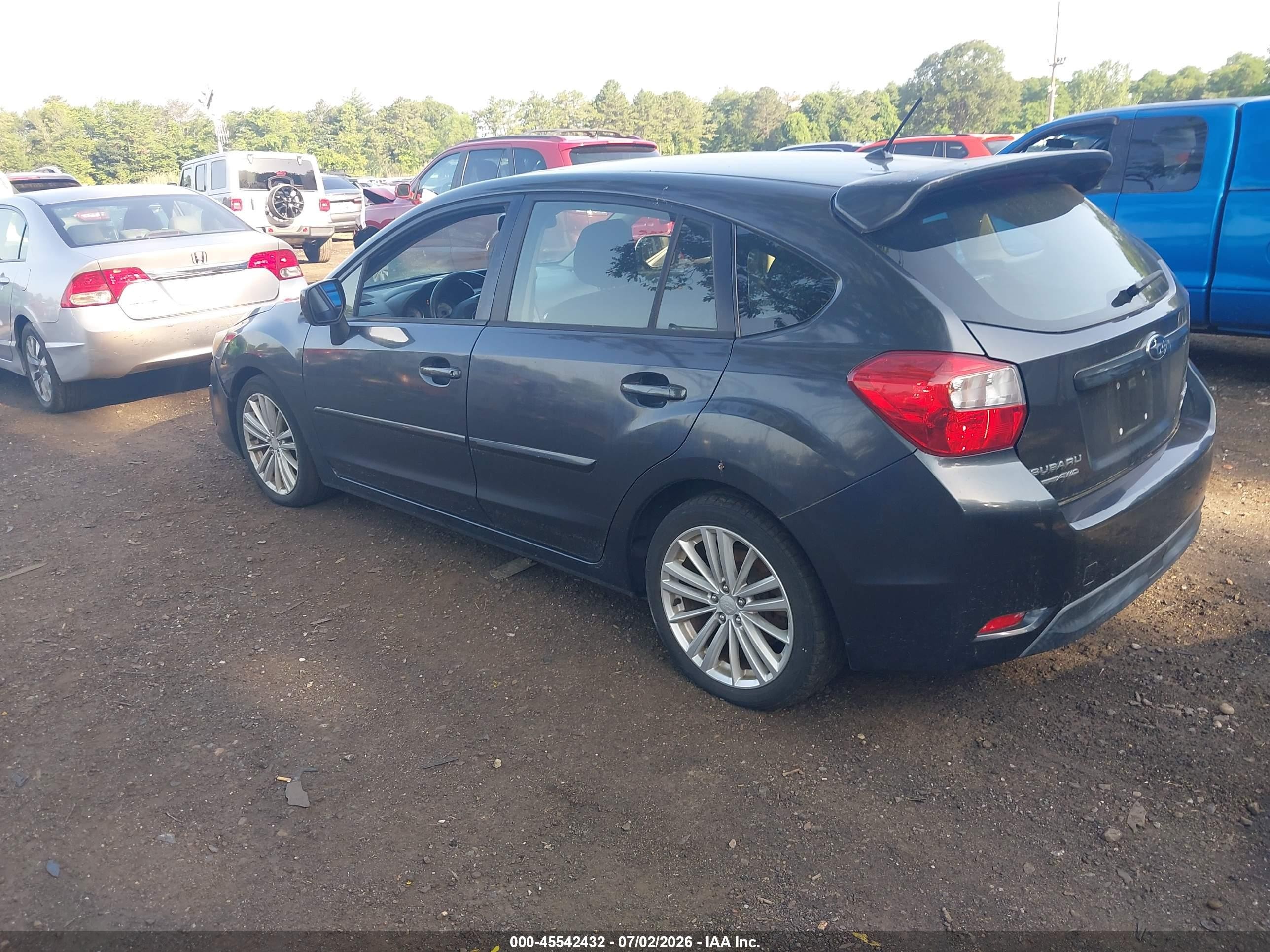 2013 Subaru Impreza 2.0i Premium Gray vin: JF1GPAD60DH202039