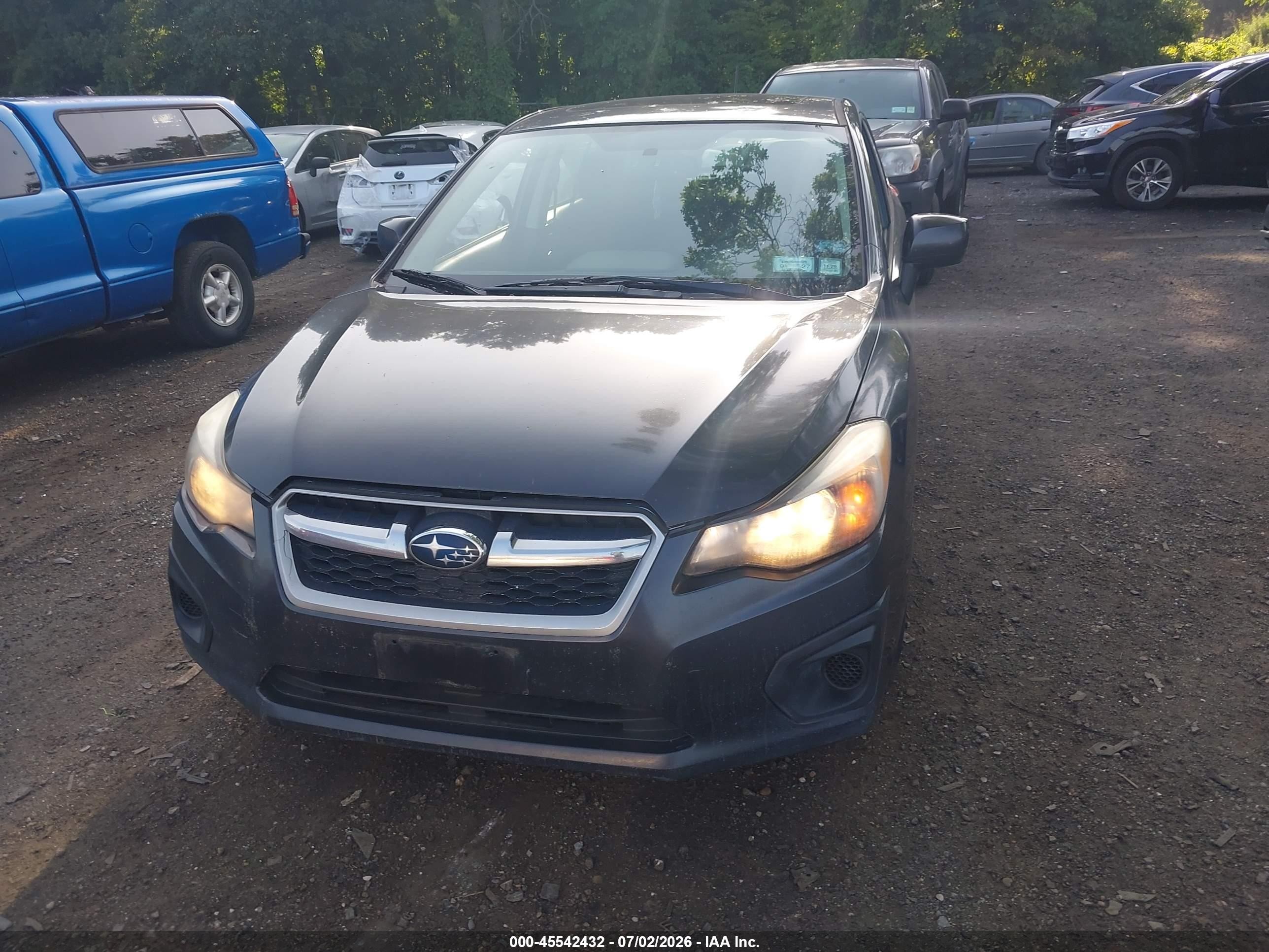 2013 Subaru Impreza 2.0i Premium Gray vin: JF1GPAD60DH202039