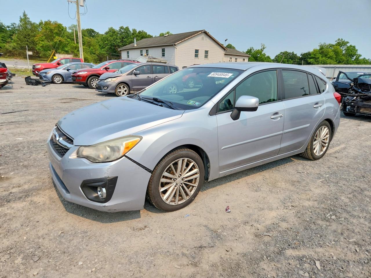 2013 Subaru Impreza Premium Silver vin: JF1GPAD60DH827251