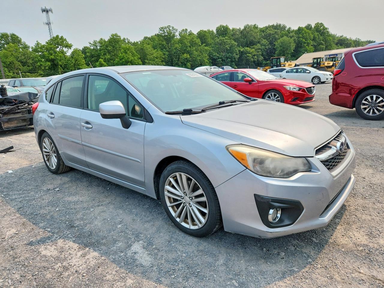2013 Subaru Impreza Premium Silver vin: JF1GPAD60DH827251