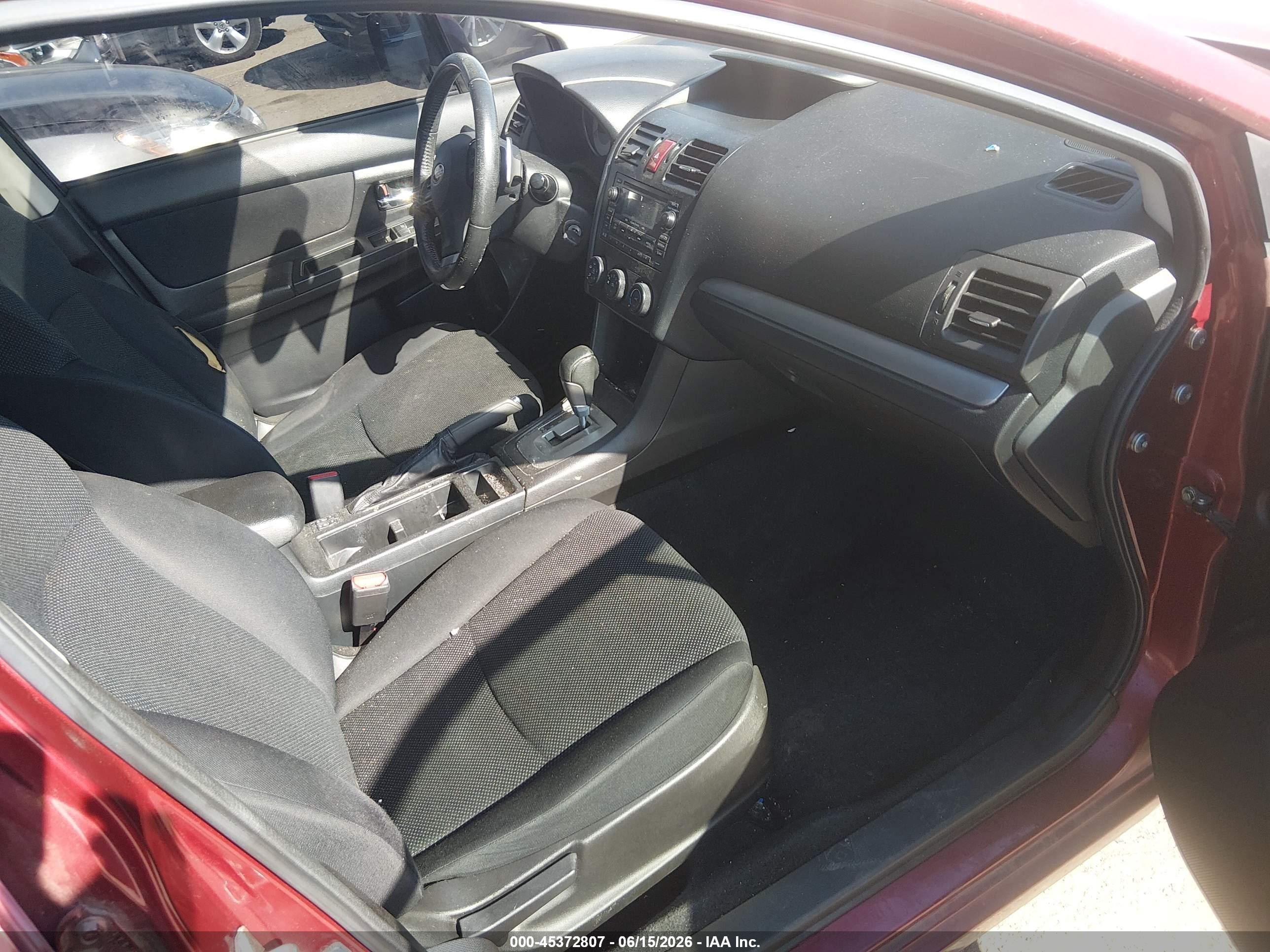 2012 Subaru Impreza 2.0i Premium Red vin: JF1GPAD61CH208088
